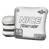 NICE THROW SHOP x LOGIC CORNHOLE - WHITE - ACL PRO 2026 BAGS - MULTIPLE BAG SERIES - Set of 4 bags