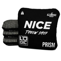 NICE THROW SHOP x LOGIC CORNHOLE- BLACK WHITE - ACL PRO 2026 BAGS - MULTIPLE BAG SERIES - Set of 4 bags