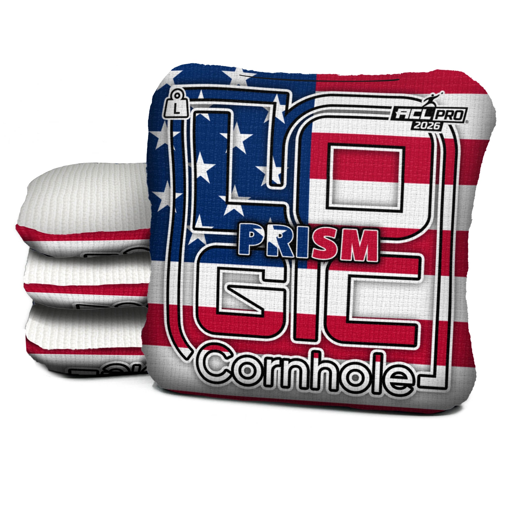 Logic Cornhole - USA FLAG - ACL PRO 2026 Bags - Pick your carpet color