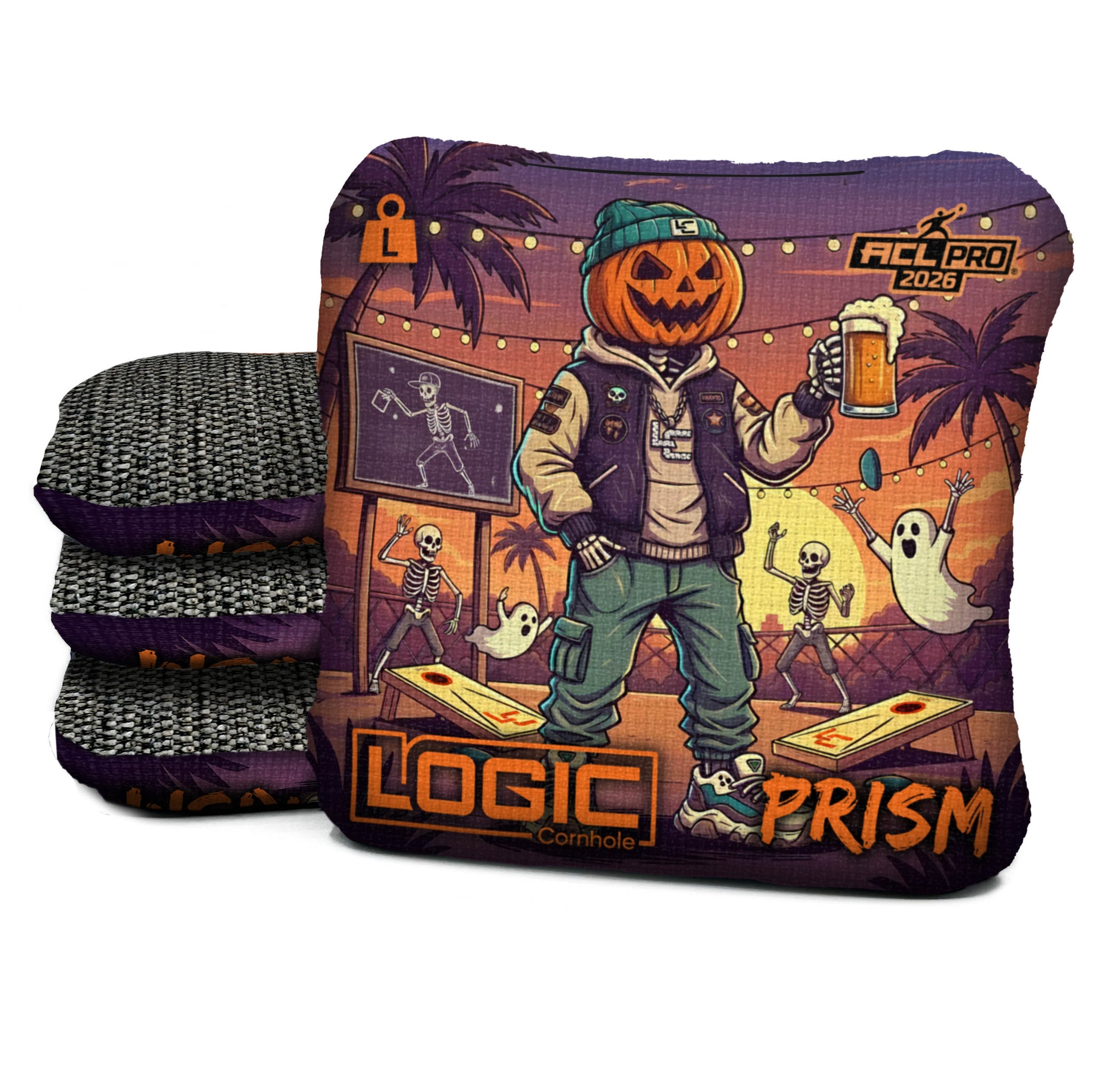 Logic Cornhole - Jack-O-Slinger - ACL PRO 2026 BAGS - MULTIPLE BAG SERIES - Set of 4 bags