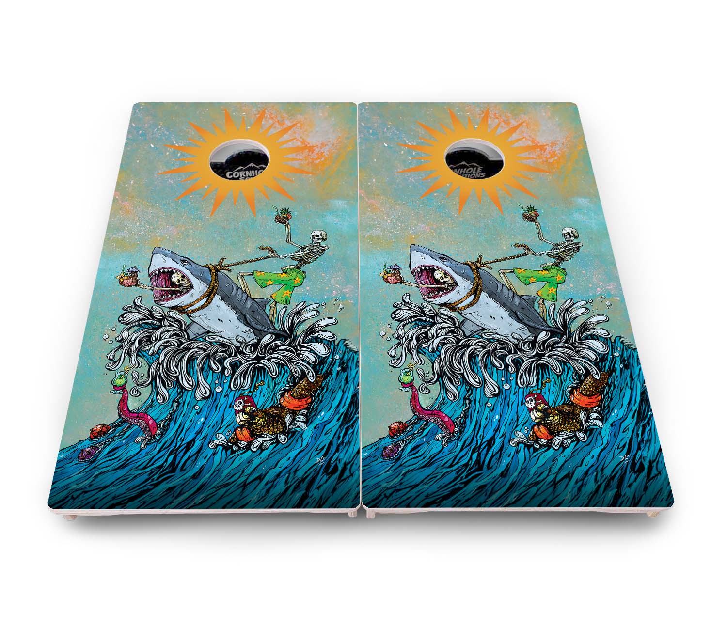 Artist Series Cornhole Boards - Pro Solution Elite Series