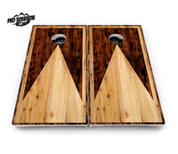 Wooden Triangle Cornhole Boards - Pro Solution Lite Series