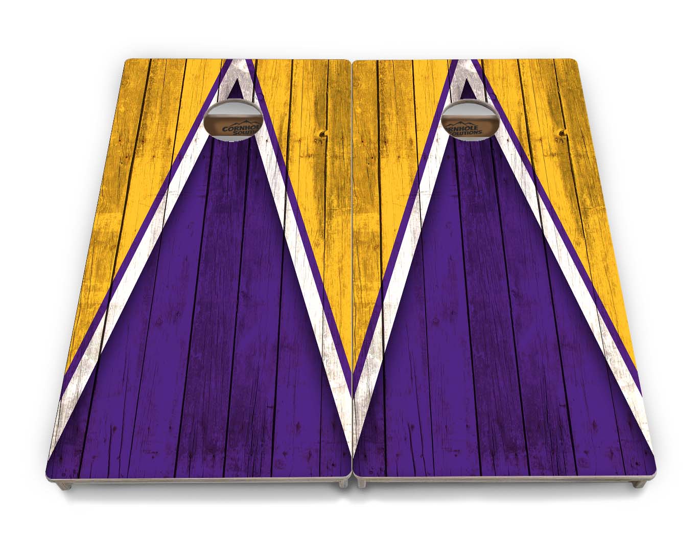 Team Color Triangle Cornhole Boards - Professional Tournament Series