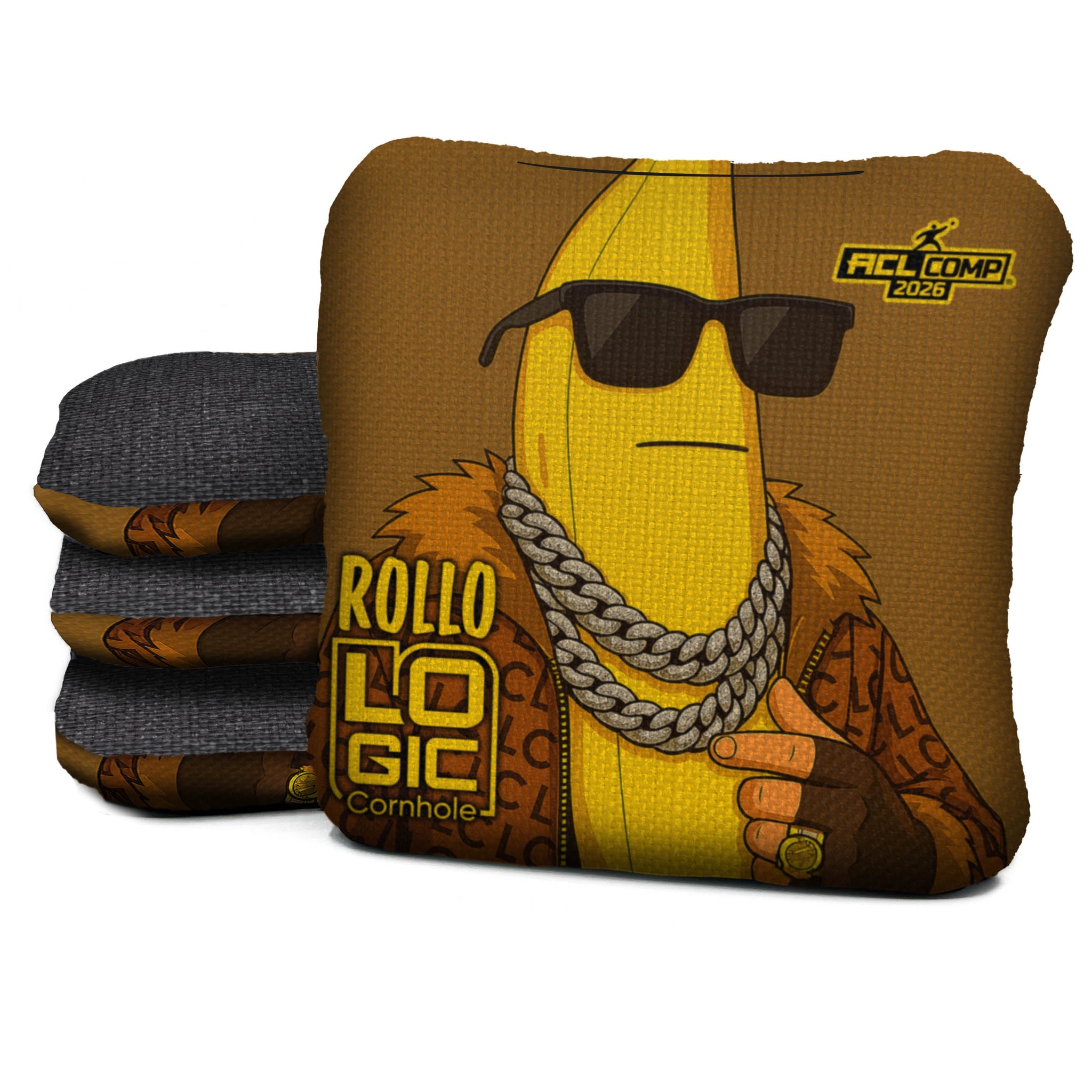 Logic Cornhole Banana Swag - ACL PRO 2026 BAGS - MULTIPLE BAG SERIES - Set of 4 bags