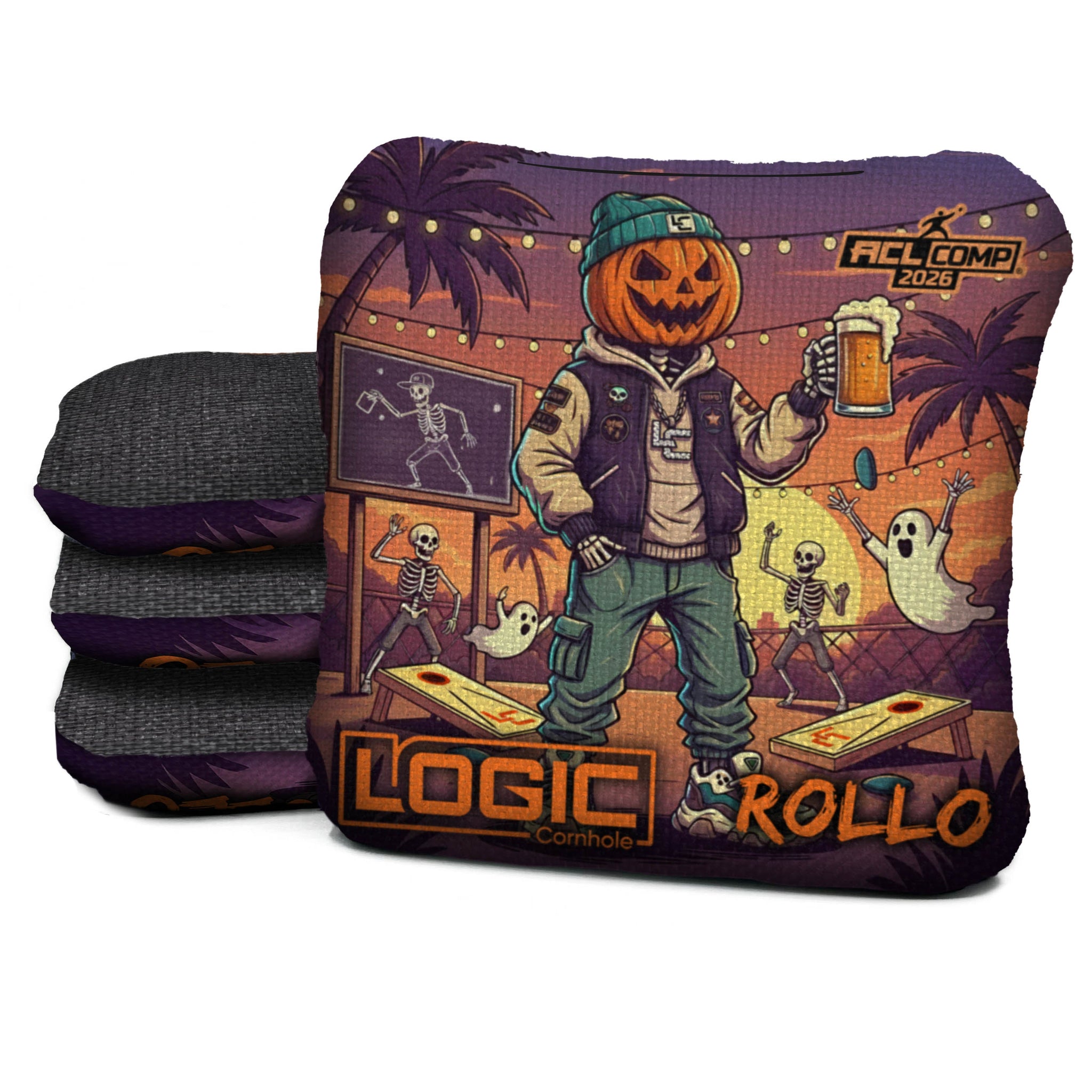 Logic Cornhole - Jack-O-Slinger - ACL PRO 2026 BAGS - MULTIPLE BAG SERIES - Set of 4 bags