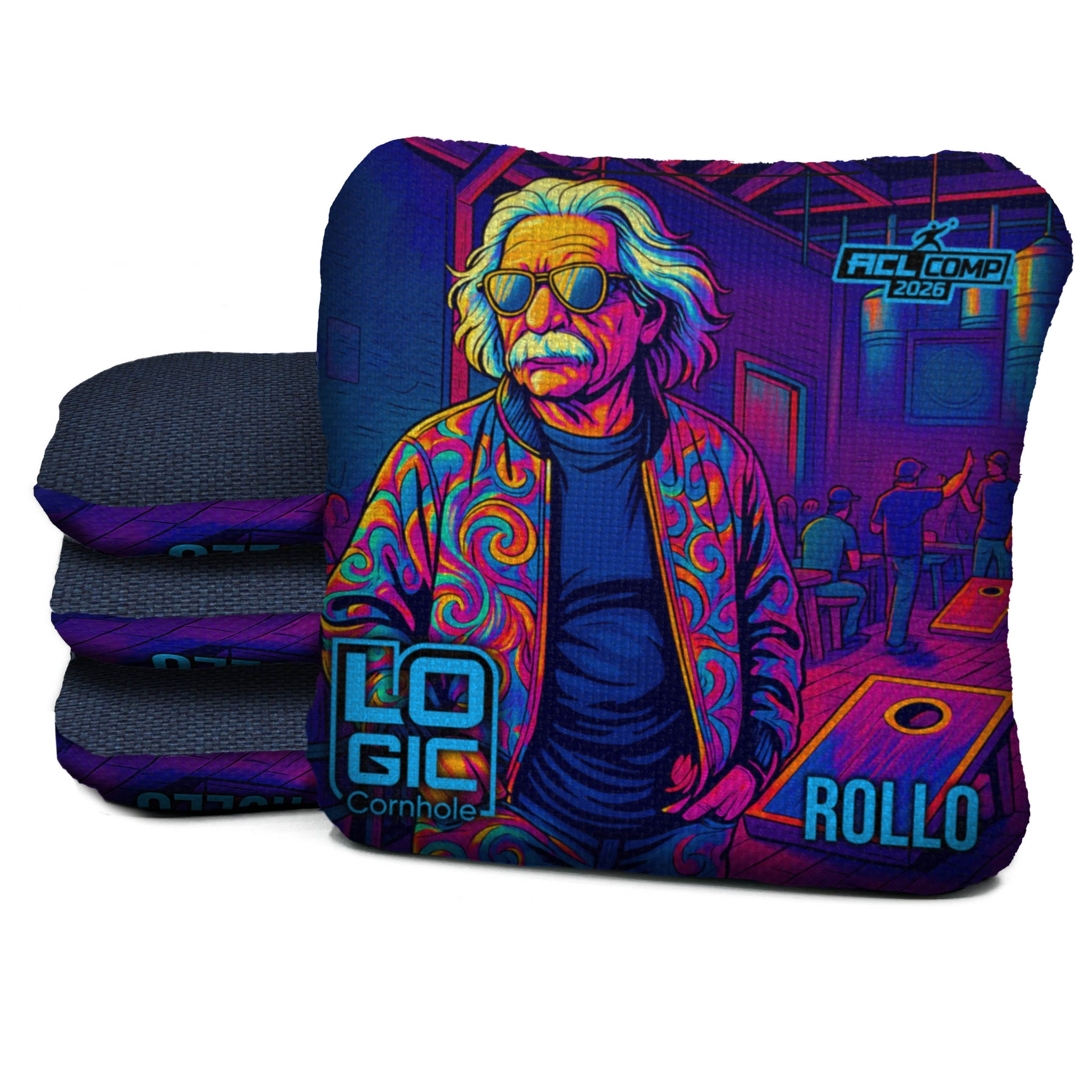 Logic Cornhole Einstein - ACL PRO 2026 BAGS - MULTIPLE BAG SERIES - Set of 4 bags