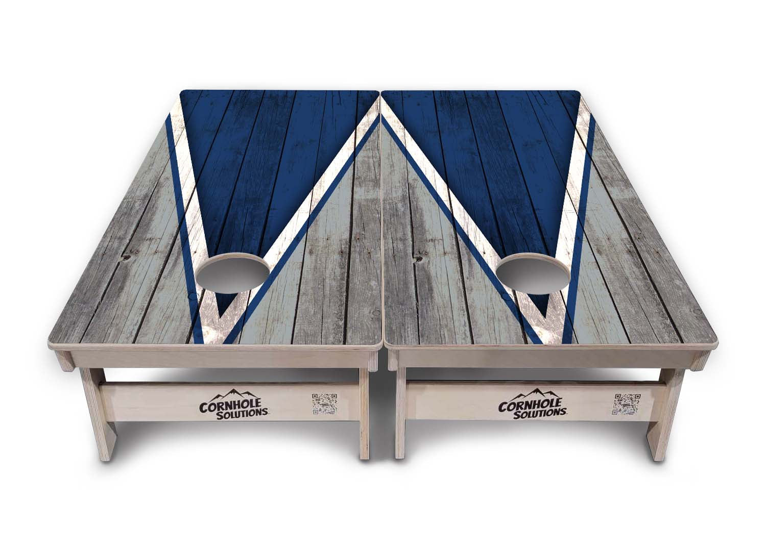 Team Color Triangle Cornhole Boards - Professional Tournament Series
