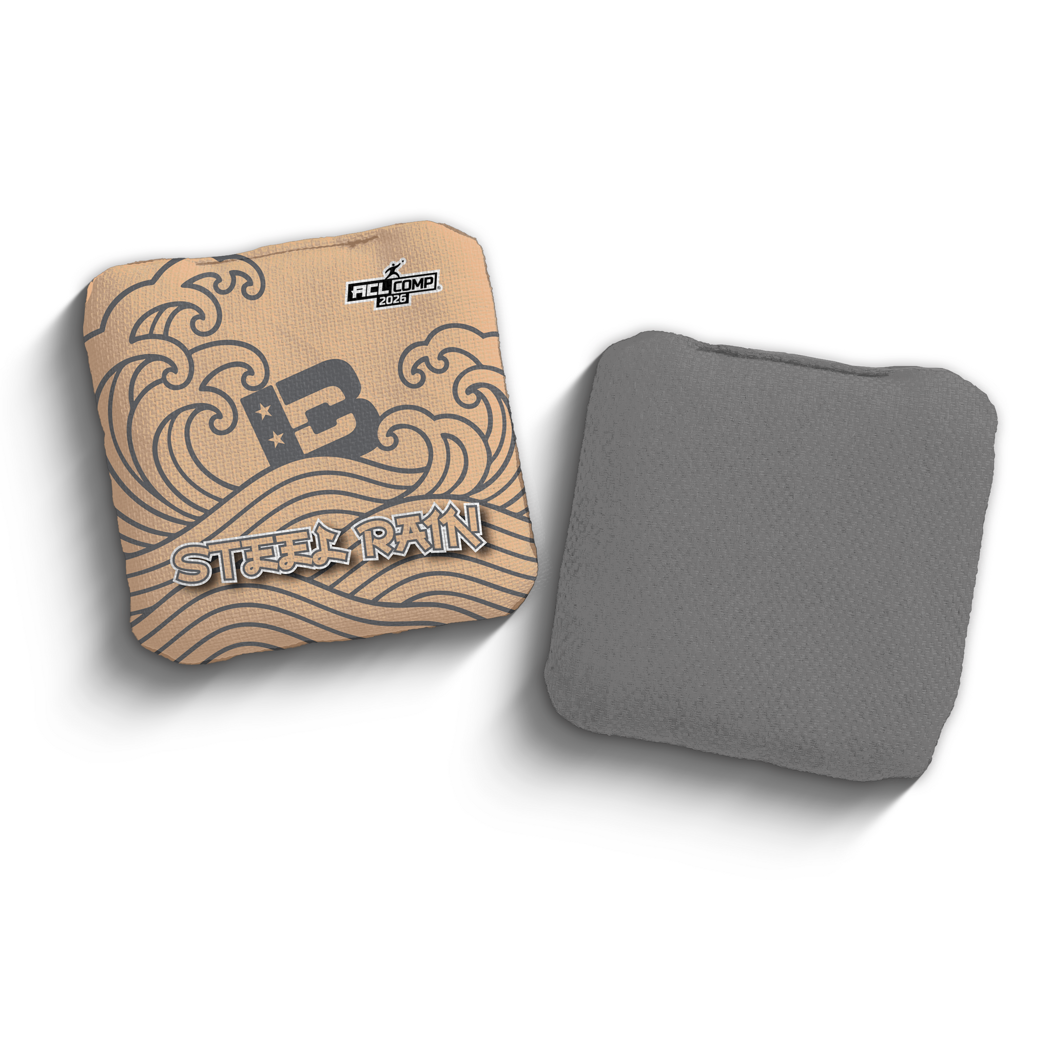 2026 Brotherhood Cornhole Steel Rain Japanese Wave Edition ACL Pro Stamped Cornhole Bags