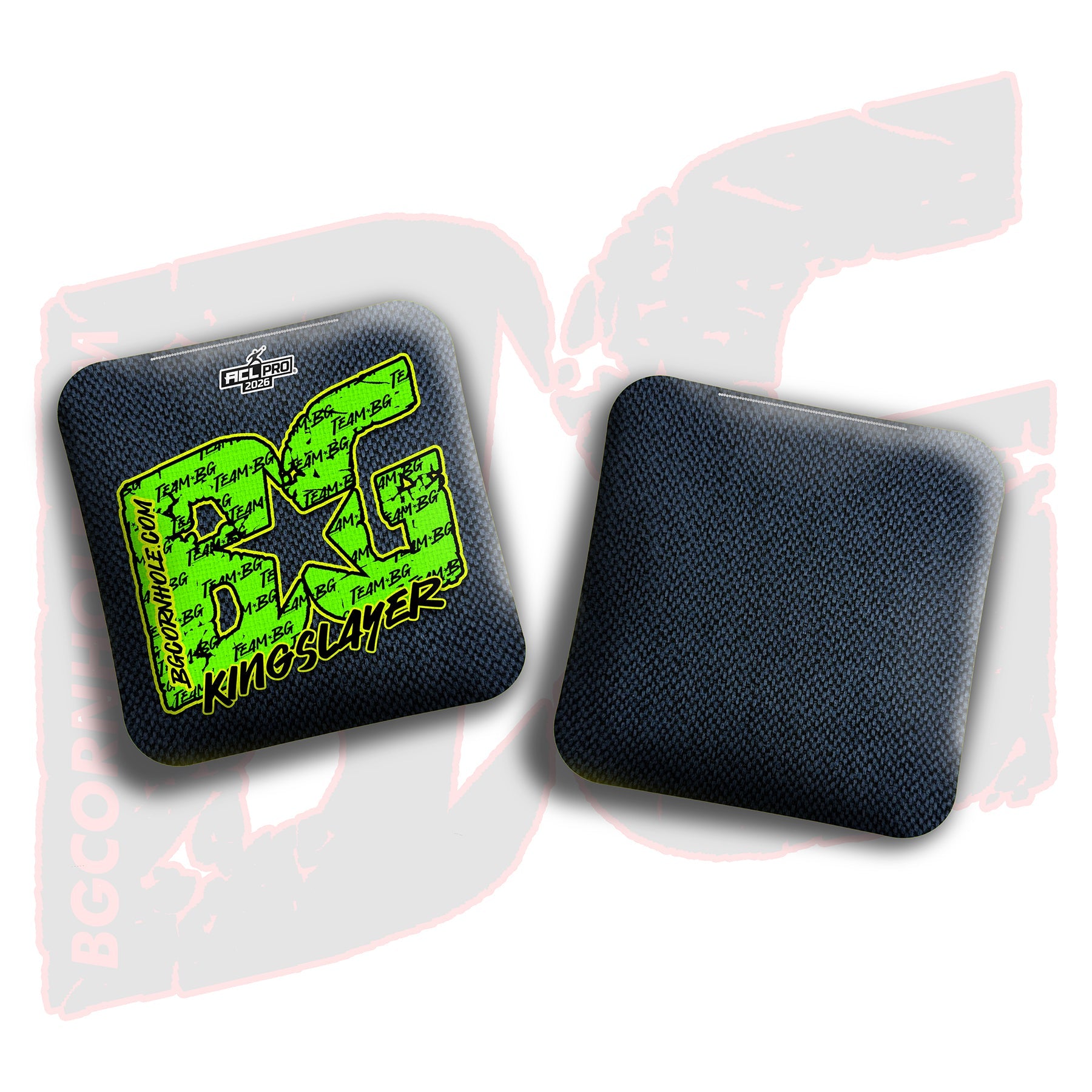BG Cornhole 2026 Multiple Bag Models "Green Logo Colormatch" - ACL Pro Stamped Cornhole Bags - SET OF 4 BAGS