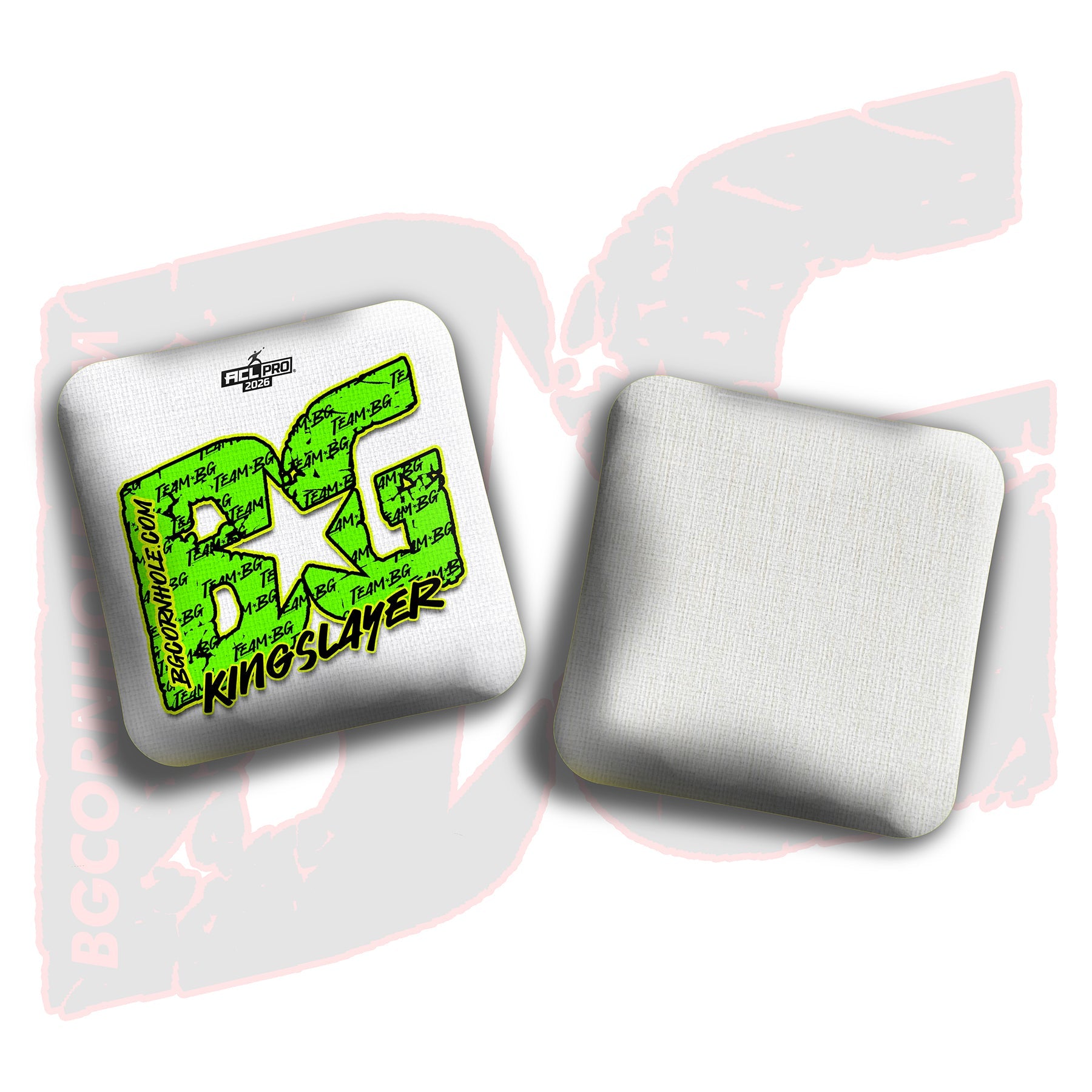 BG Cornhole 2026 Multiple Bag Models "Green Logo Colormatch" - ACL Pro Stamped Cornhole Bags - SET OF 4 BAGS