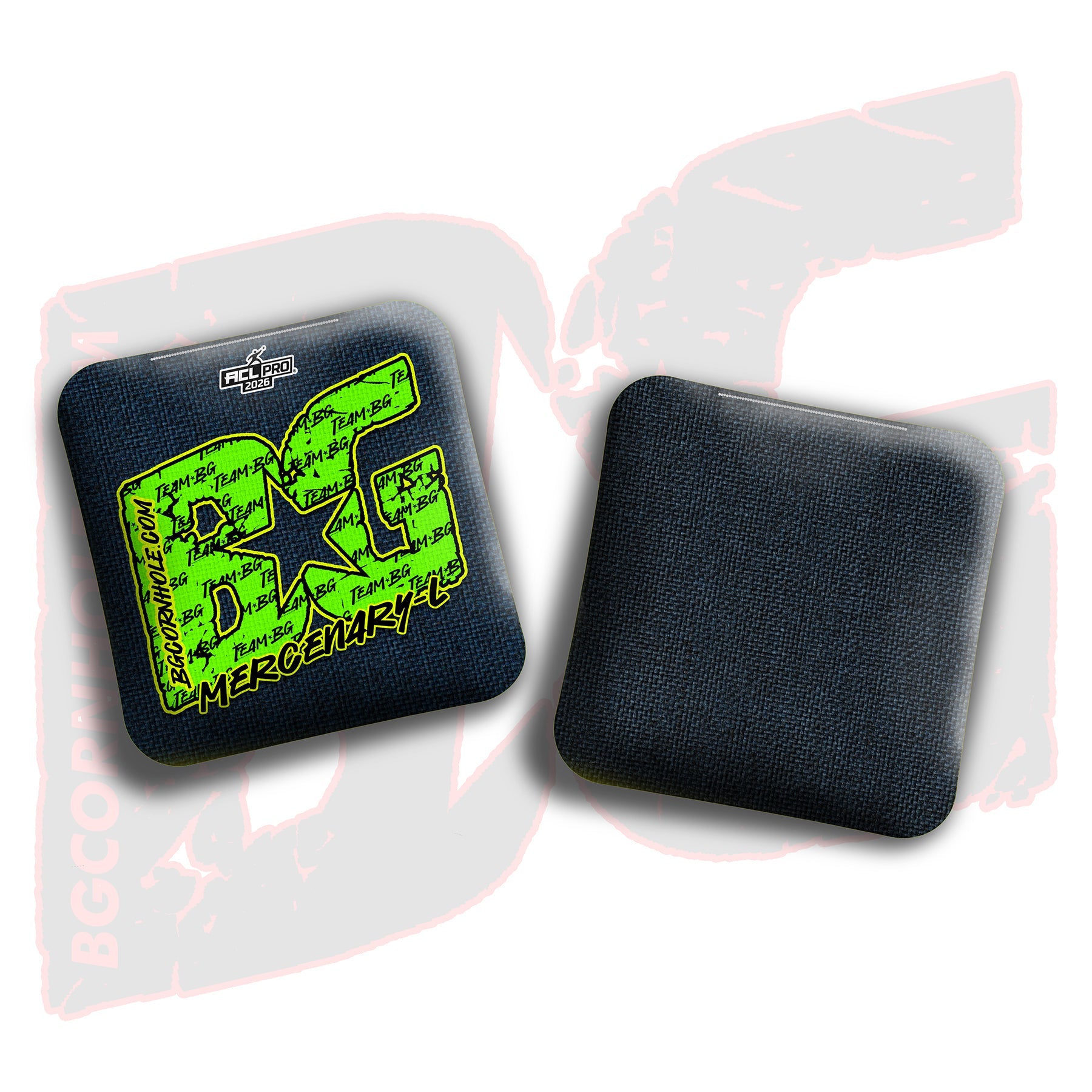 BG Cornhole 2026 Multiple Bag Models "Green Logo Colormatch" - ACL Pro Stamped Cornhole Bags - SET OF 4 BAGS