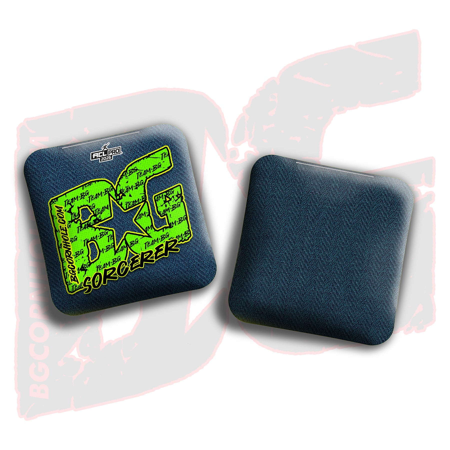 BG Cornhole 2026 Multiple Bag Models "Green Logo Colormatch" - ACL Pro Stamped Cornhole Bags - SET OF 4 BAGS