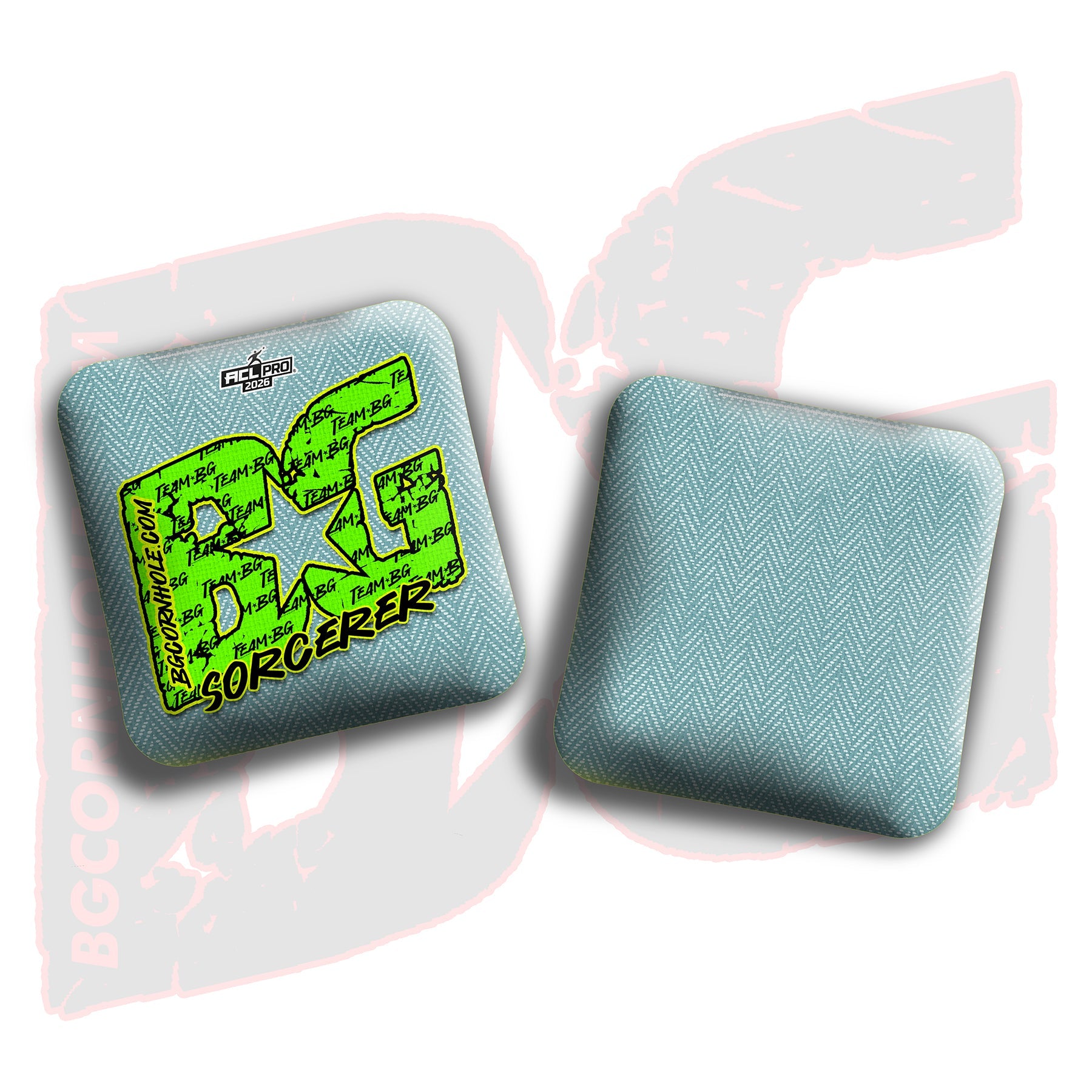 BG Cornhole 2026 Multiple Bag Models "Green Logo Colormatch" - ACL Pro Stamped Cornhole Bags - SET OF 4 BAGS