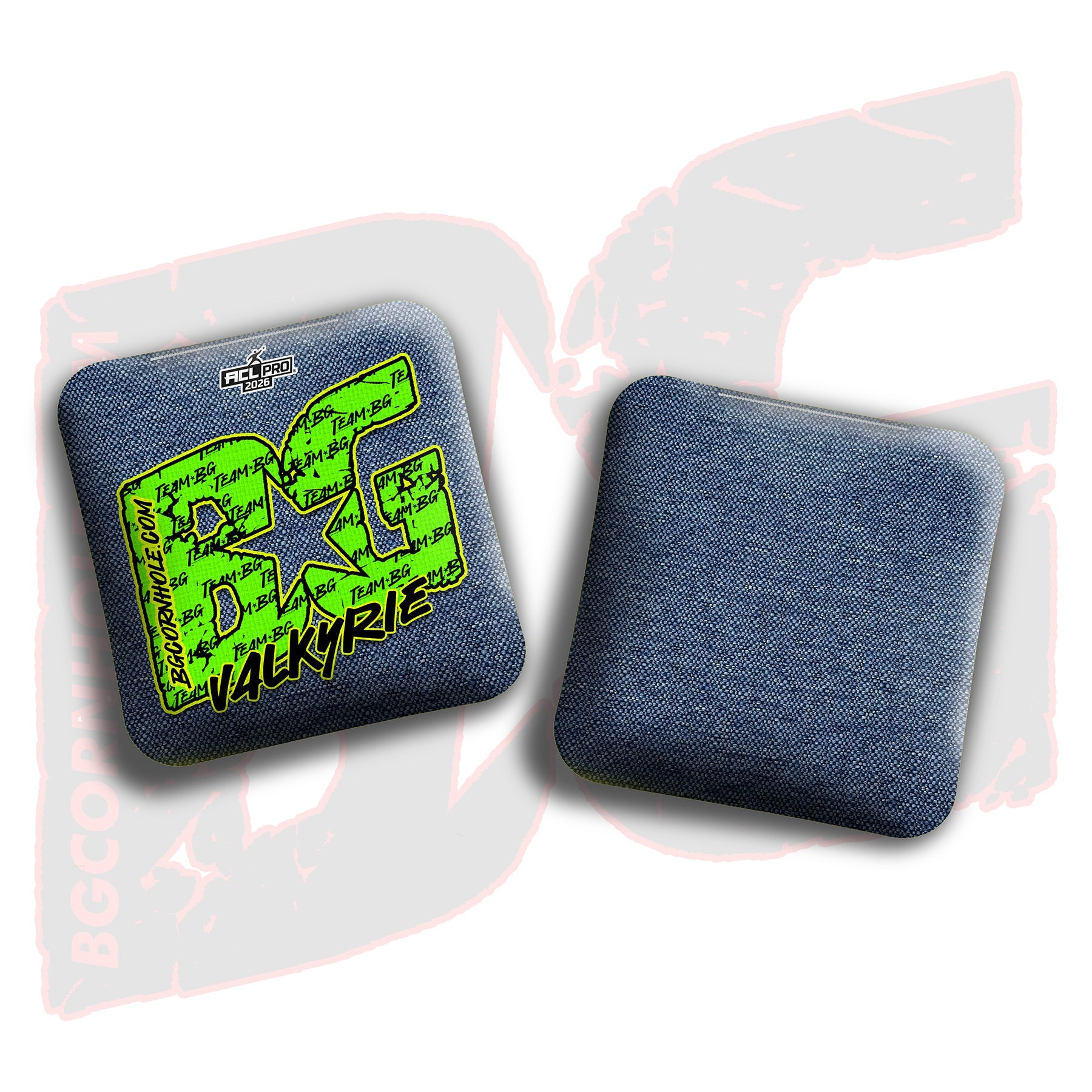 BG Cornhole 2026 Multiple Bag Models "Green Logo Colormatch" - ACL Pro Stamped Cornhole Bags - SET OF 4 BAGS
