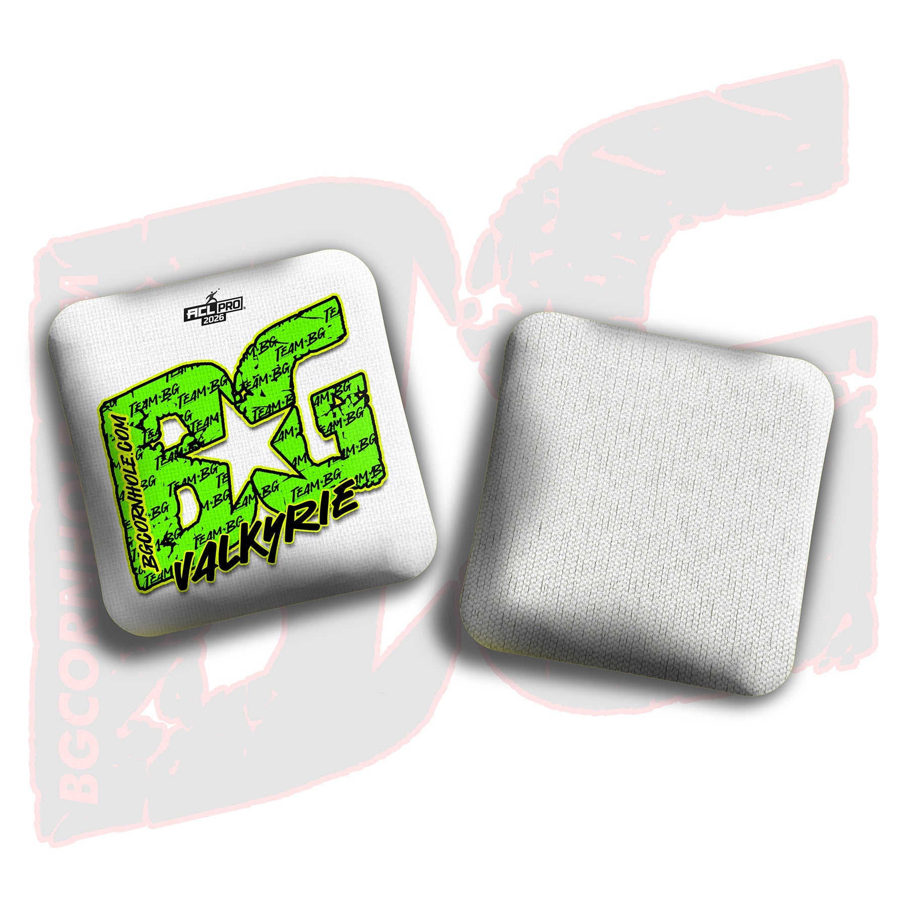 BG Cornhole 2026 Multiple Bag Models "Green Logo Colormatch" - ACL Pro Stamped Cornhole Bags - SET OF 4 BAGS