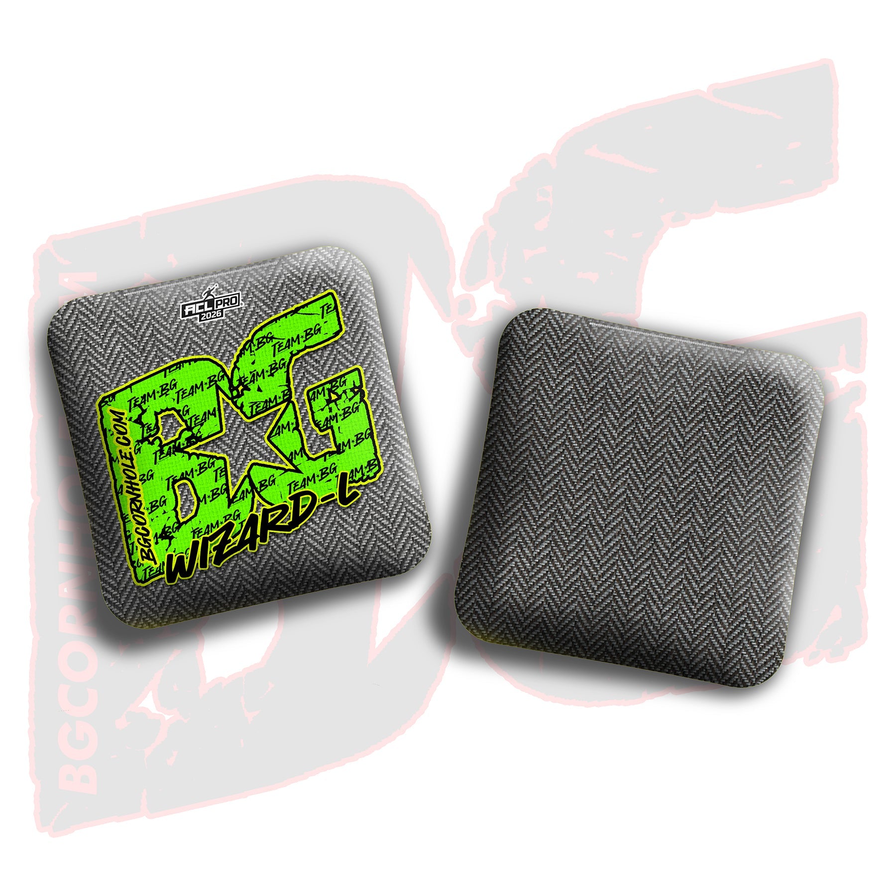 BG Cornhole 2026 Multiple Bag Models "Green Logo Colormatch" - ACL Pro Stamped Cornhole Bags - SET OF 4 BAGS
