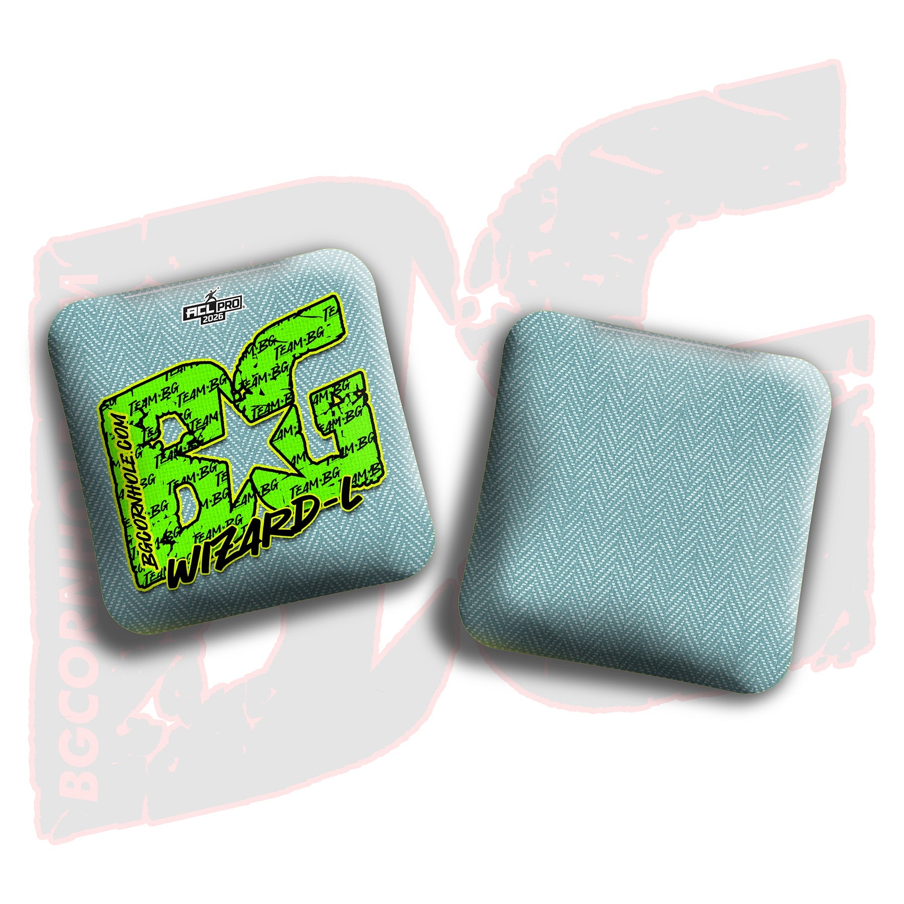 BG Cornhole 2026 Multiple Bag Models "Green Logo Colormatch" - ACL Pro Stamped Cornhole Bags - SET OF 4 BAGS