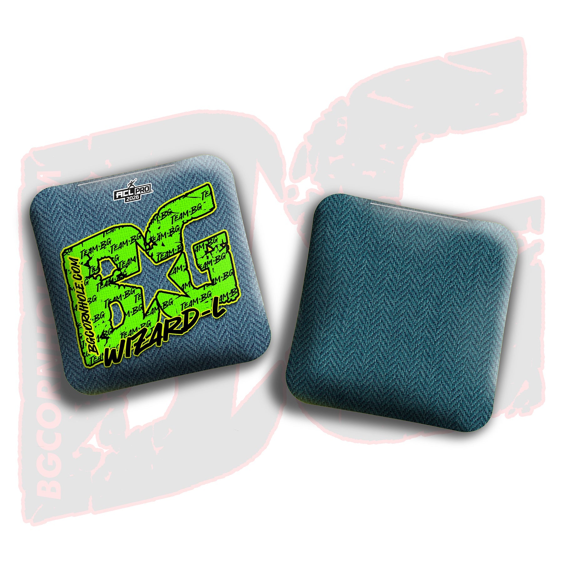 BG Cornhole 2026 Multiple Bag Models "Green Logo Colormatch" - ACL Pro Stamped Cornhole Bags - SET OF 4 BAGS