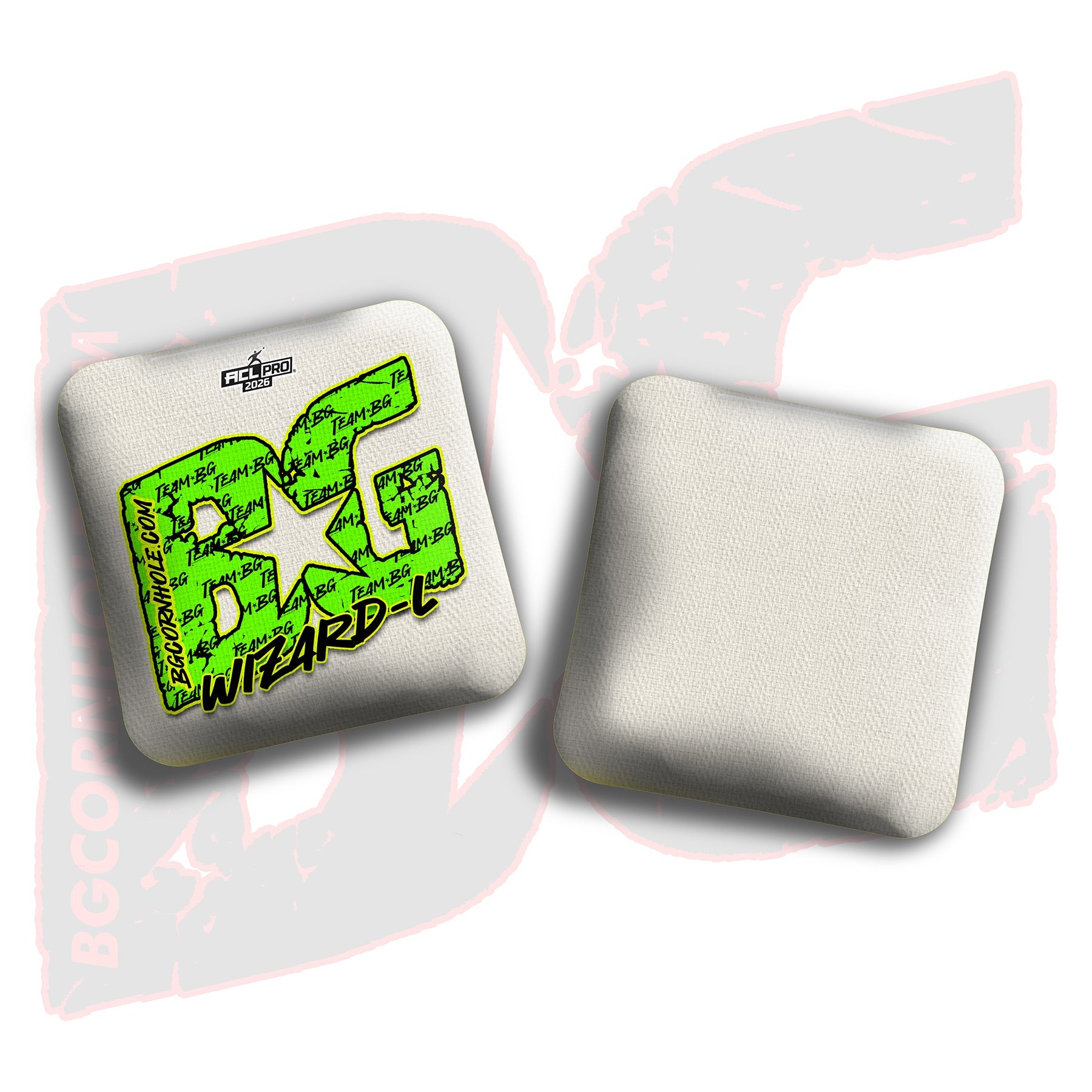 BG Cornhole 2026 Multiple Bag Models "Green Logo Colormatch" - ACL Pro Stamped Cornhole Bags - SET OF 4 BAGS