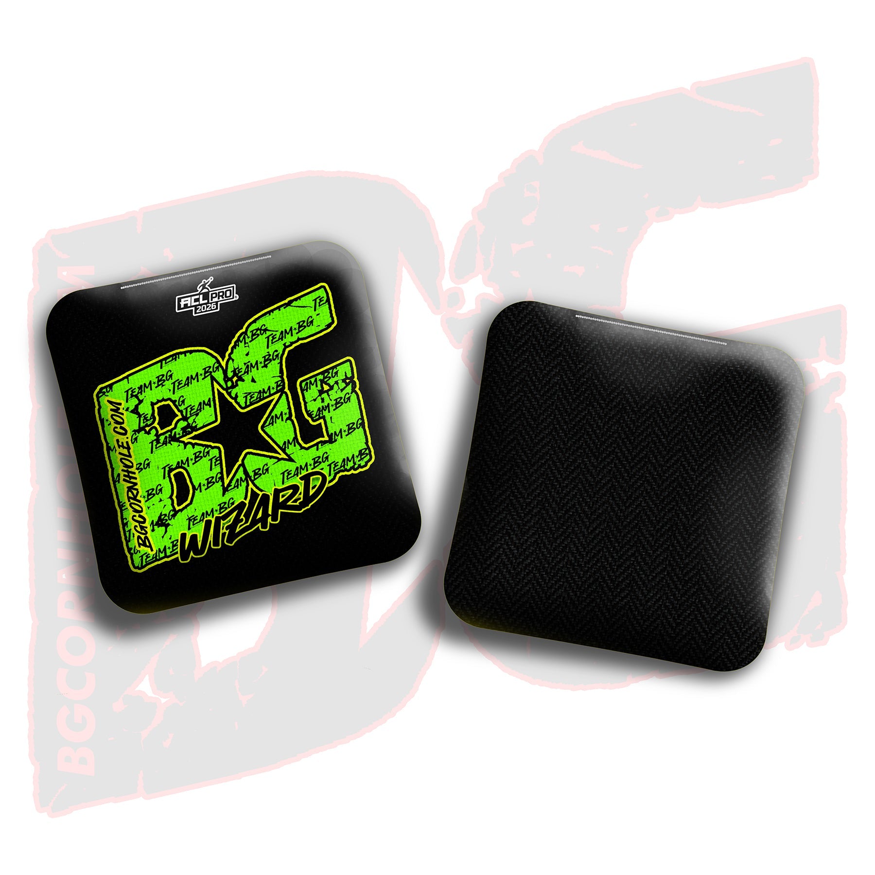 BG Cornhole 2026 Multiple Bag Models "Green Logo Colormatch" - ACL Pro Stamped Cornhole Bags - SET OF 4 BAGS