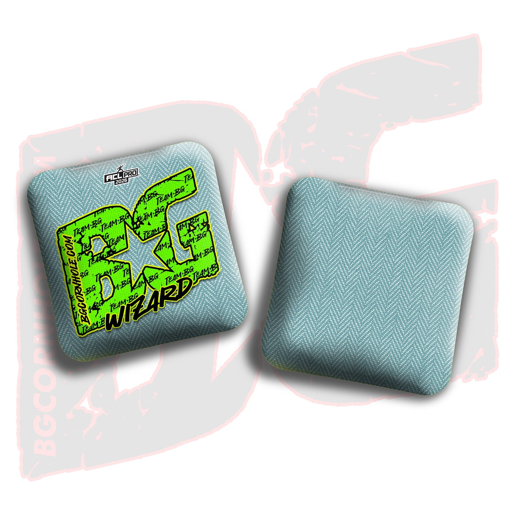 BG Cornhole 2026 Multiple Bag Models "Green Logo Colormatch" - ACL Pro Stamped Cornhole Bags - SET OF 4 BAGS
