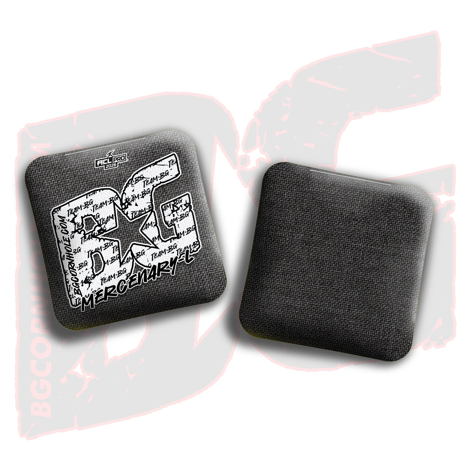 BG Cornhole 2026 Multiple Bag Models "White Logo Colormatch" - ACL Pro Stamped Cornhole Bags - SET OF 4 BAGS
