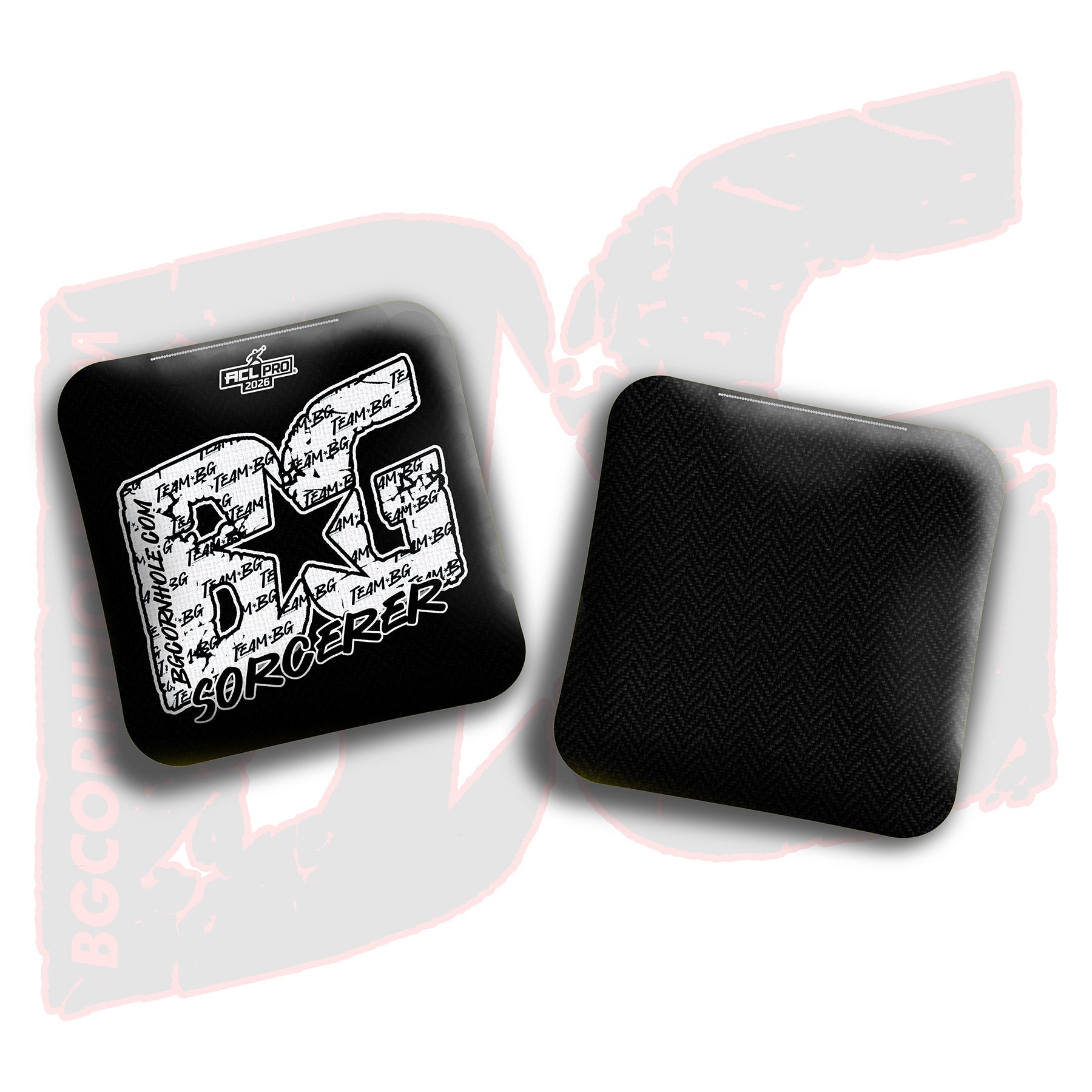 BG Cornhole 2026 Multiple Bag Models "White Logo Colormatch" - ACL Pro Stamped Cornhole Bags - SET OF 4 BAGS