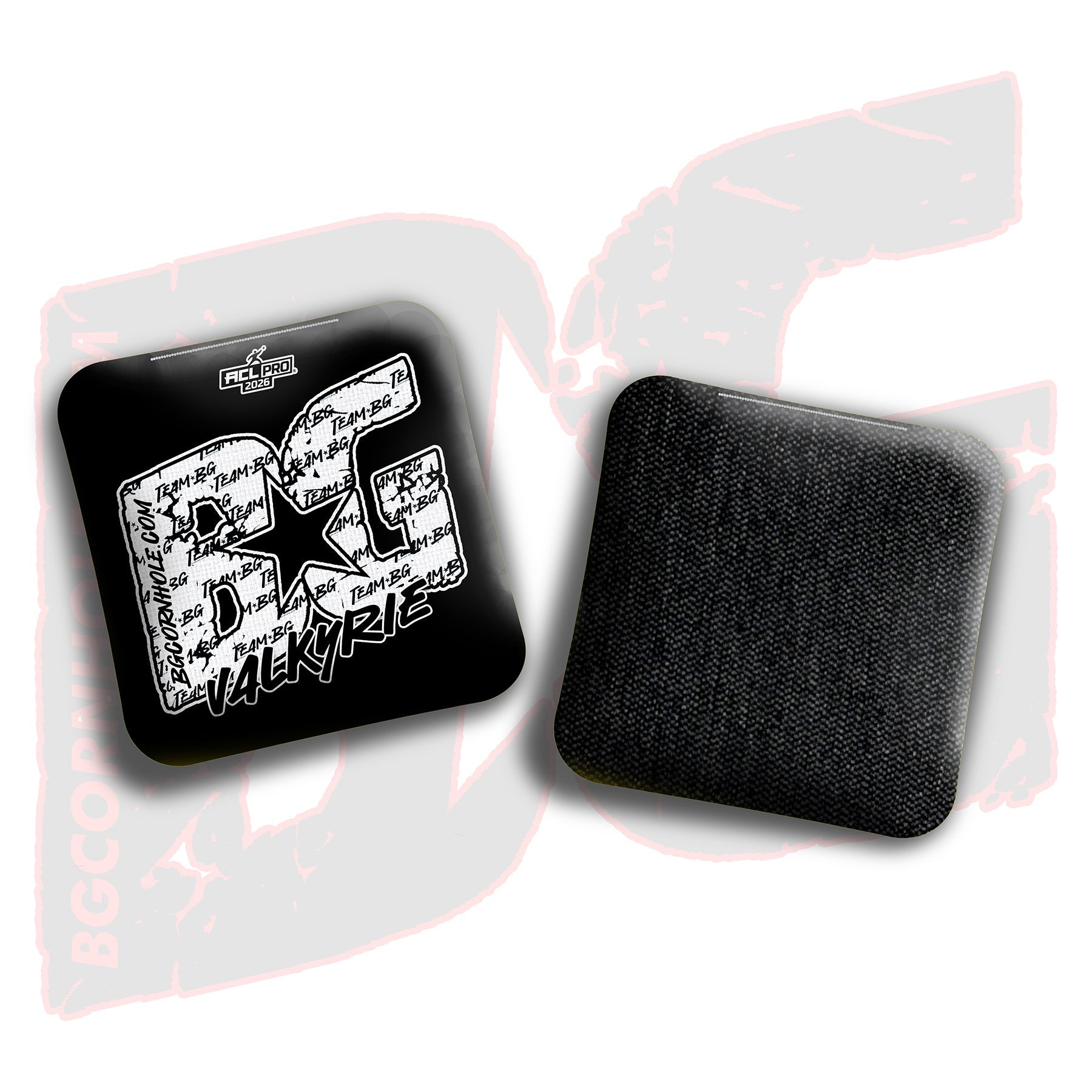 BG Cornhole 2026 Multiple Bag Models "White Logo Colormatch" - ACL Pro Stamped Cornhole Bags - SET OF 4 BAGS