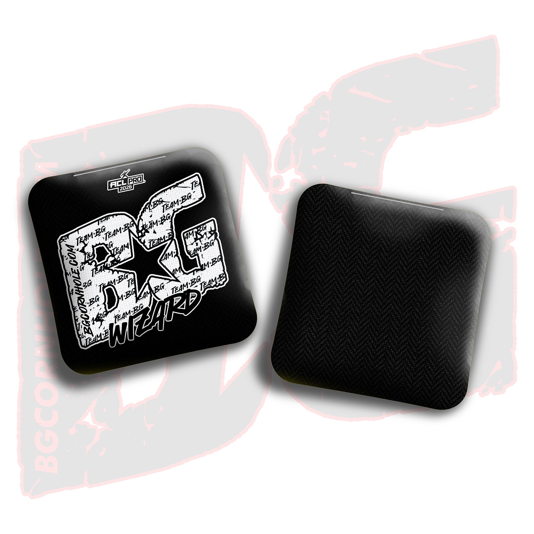 BG Cornhole 2026 Multiple Bag Models "White Logo Colormatch" - ACL Pro Stamped Cornhole Bags - SET OF 4 BAGS