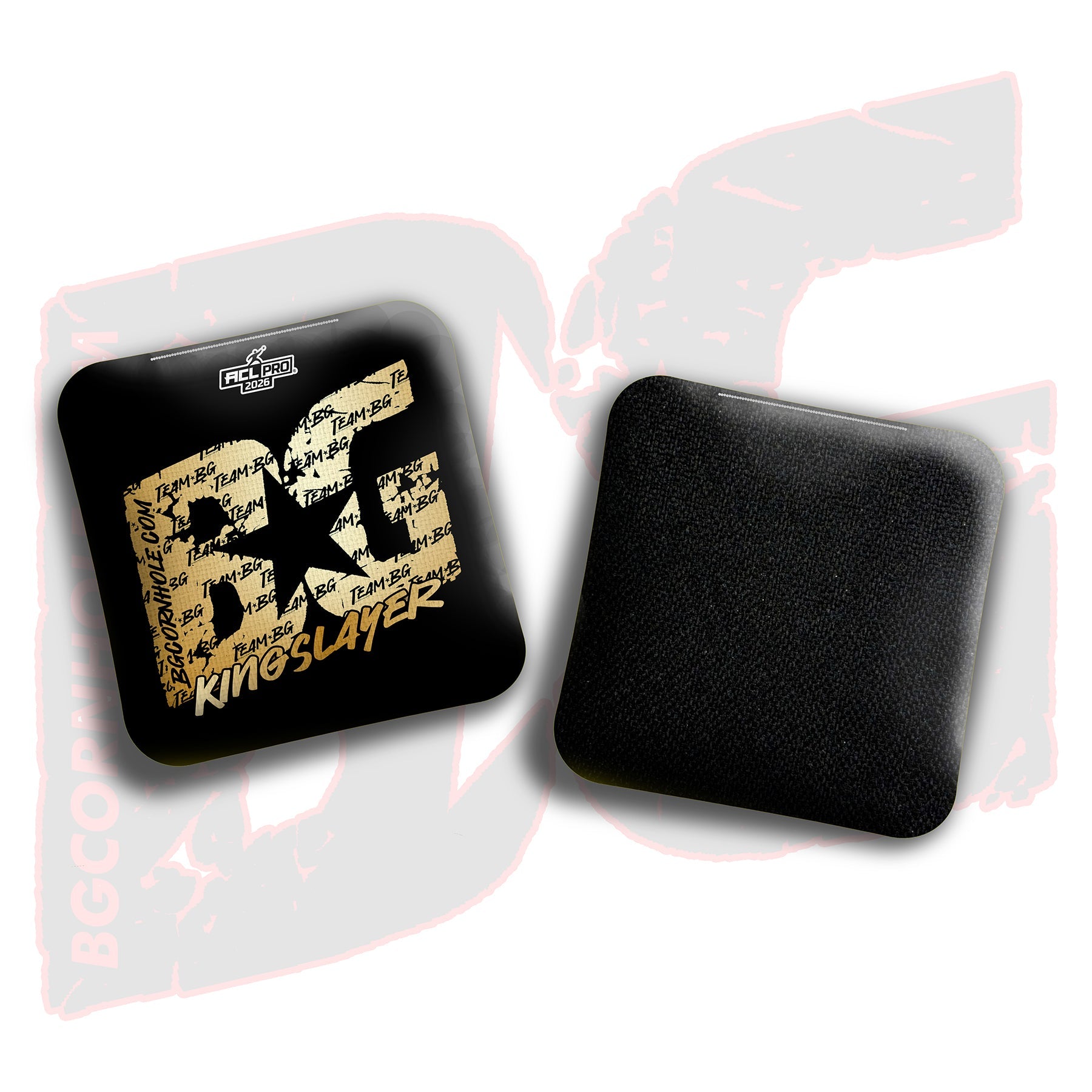 BG Cornhole 2026 Multiple Bag Models "Gold Logo Colormatch" - ACL Pro Stamped Cornhole Bags - SET OF 4 BAGS