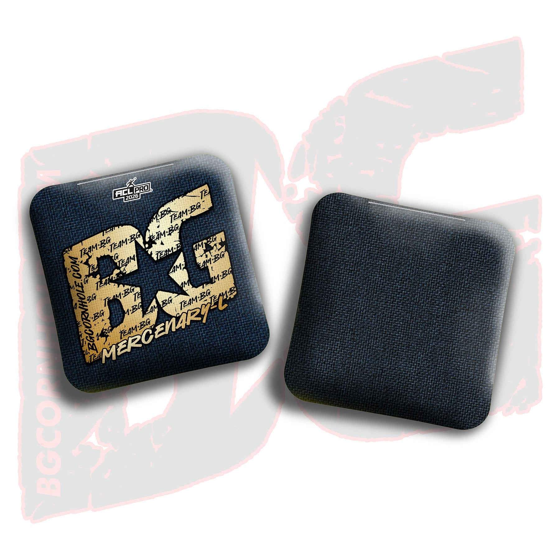 BG Cornhole 2026 Multiple Bag Models "Gold Logo Colormatch" - ACL Pro Stamped Cornhole Bags - SET OF 4 BAGS