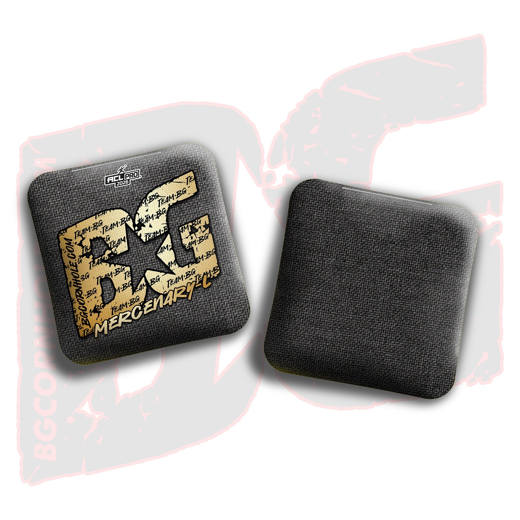 BG Cornhole 2026 Multiple Bag Models "Gold Logo Colormatch" - ACL Pro Stamped Cornhole Bags - SET OF 4 BAGS