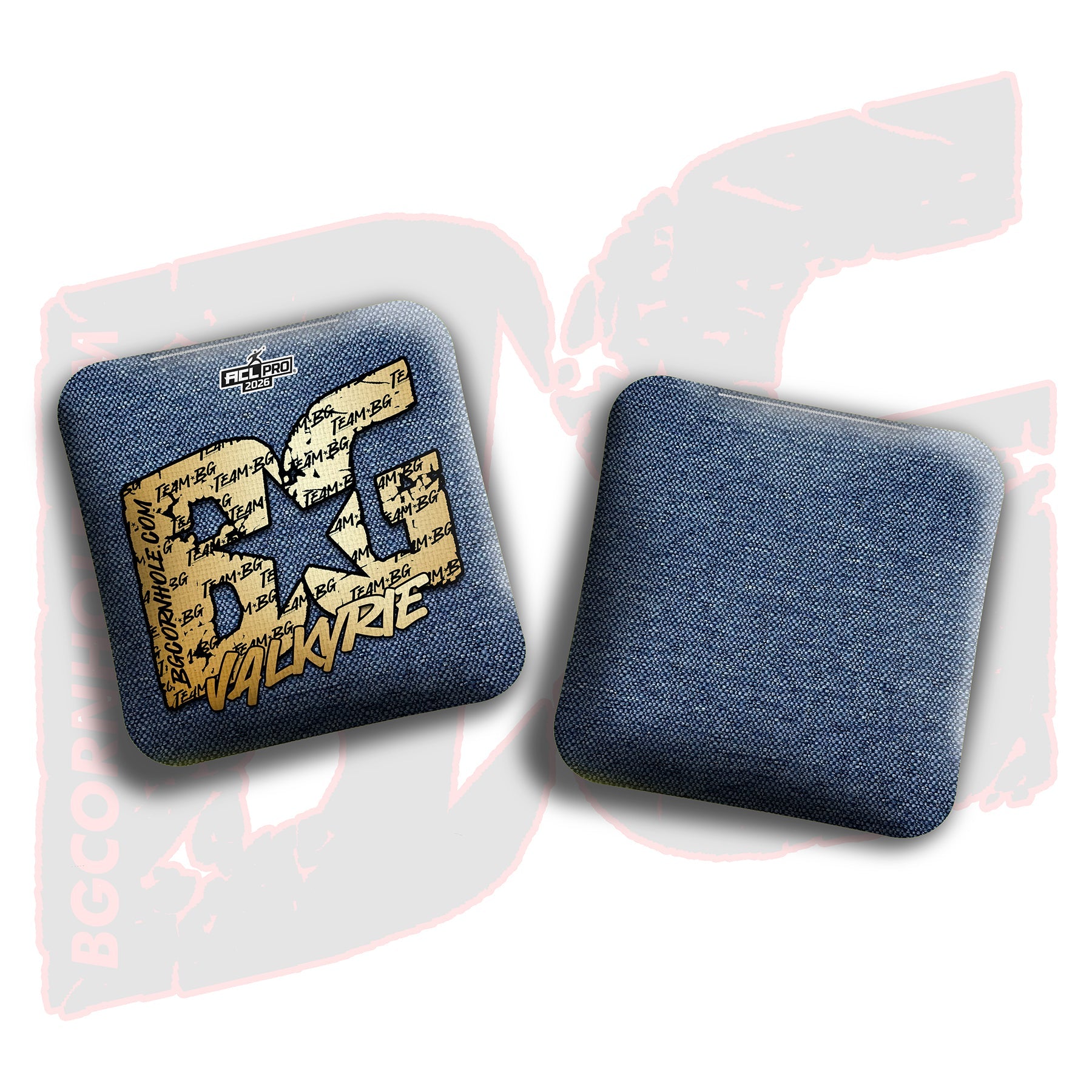 BG Cornhole 2026 Multiple Bag Models "Gold Logo Colormatch" - ACL Pro Stamped Cornhole Bags - SET OF 4 BAGS