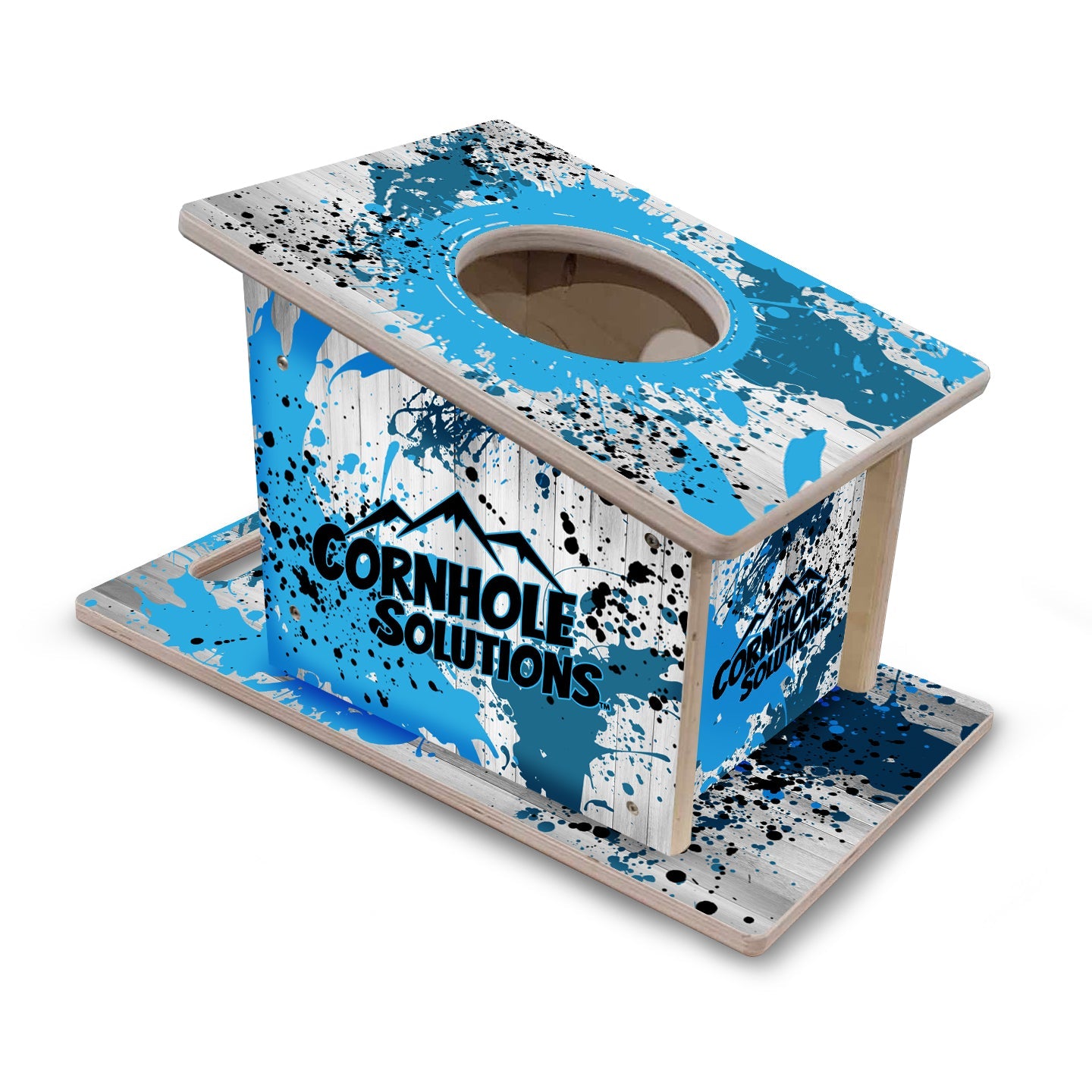 Airmail Solution - Paint Splatter Options - Professional Airmail Box - UV Printed - 3/4" Baltic Birch