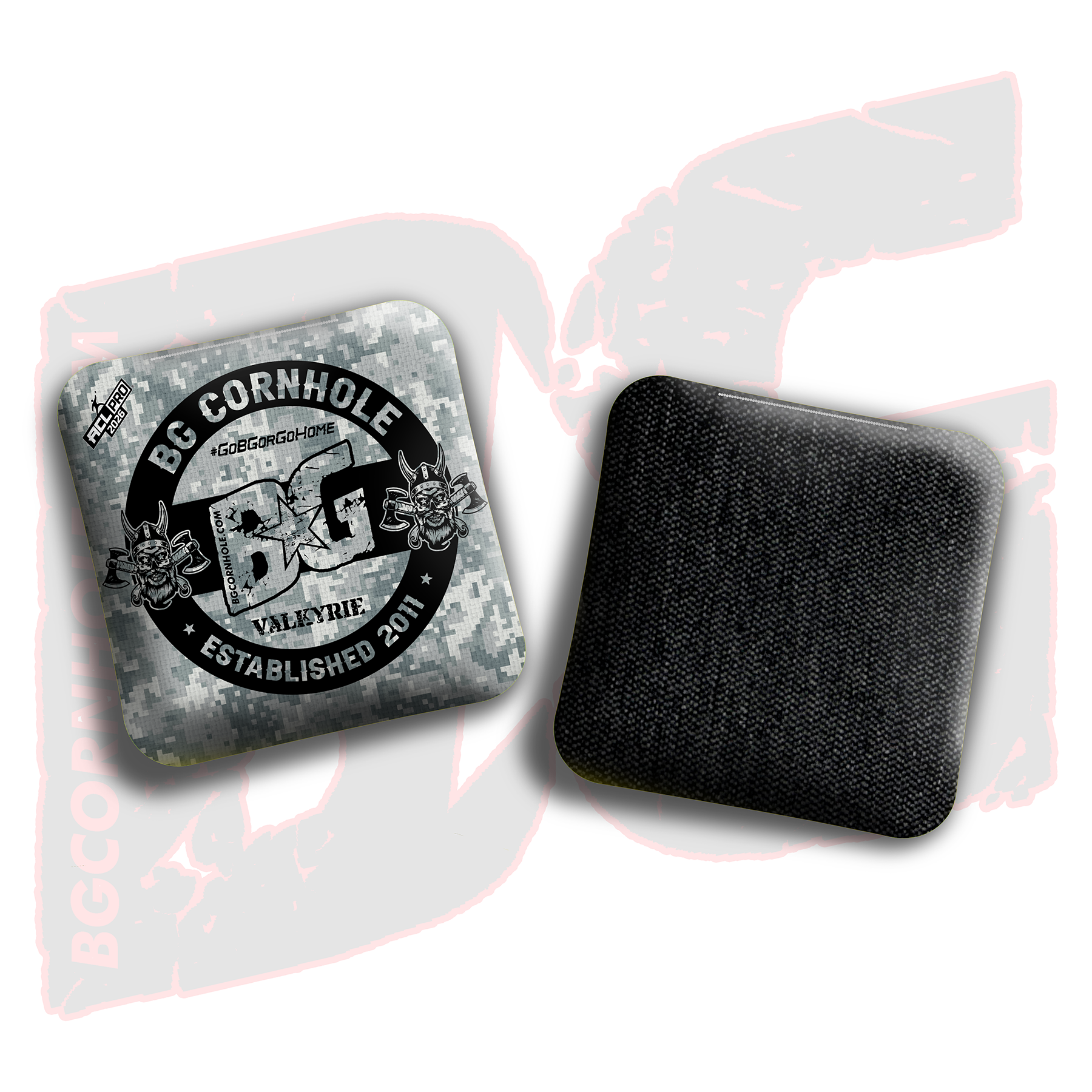 BG Cornhole 2026 Multiple Bag Models "Digital Camo" - ACL Pro Stamped Cornhole Bags - SET OF 4 BAGS