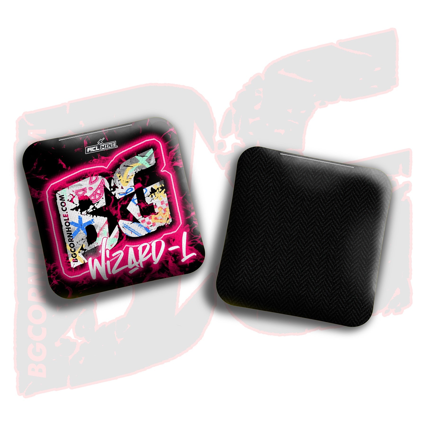 BG Cornhole 2025 BG Wizard L 4" Mini Cornhole Bags - “Vapor Vandal” - Set of 4 Bags