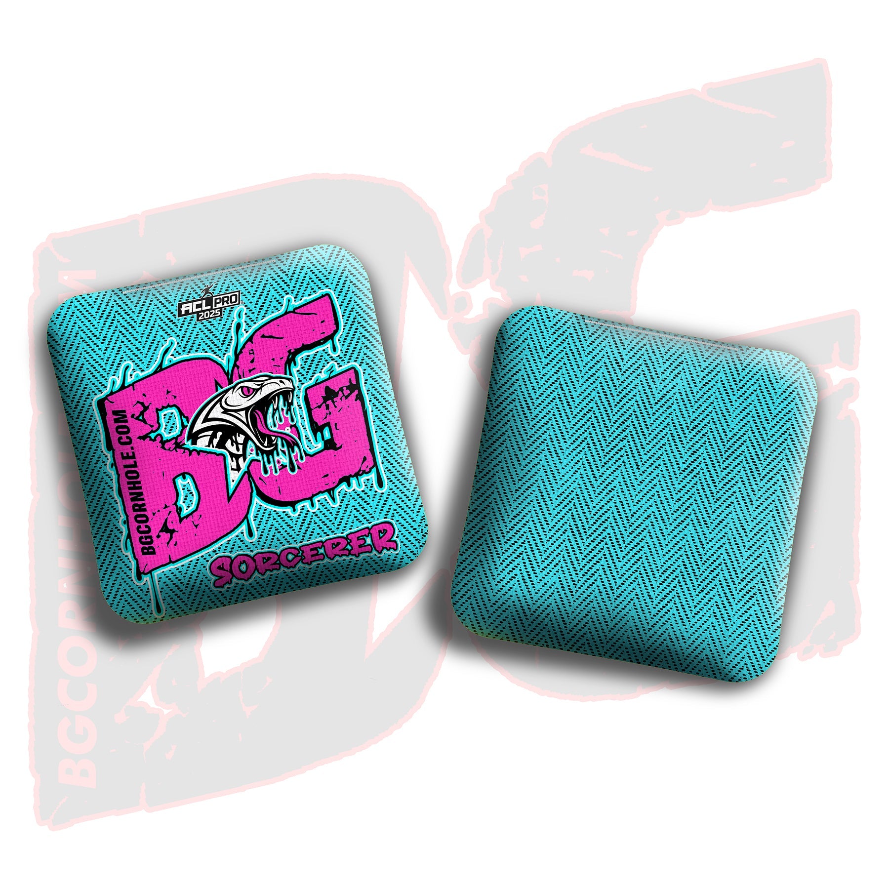 BG Cornhole 2026 Multiple Bag Models "Snake Venom" - ACL Pro Stamped Cornhole Bags - SET OF 4 BAGS