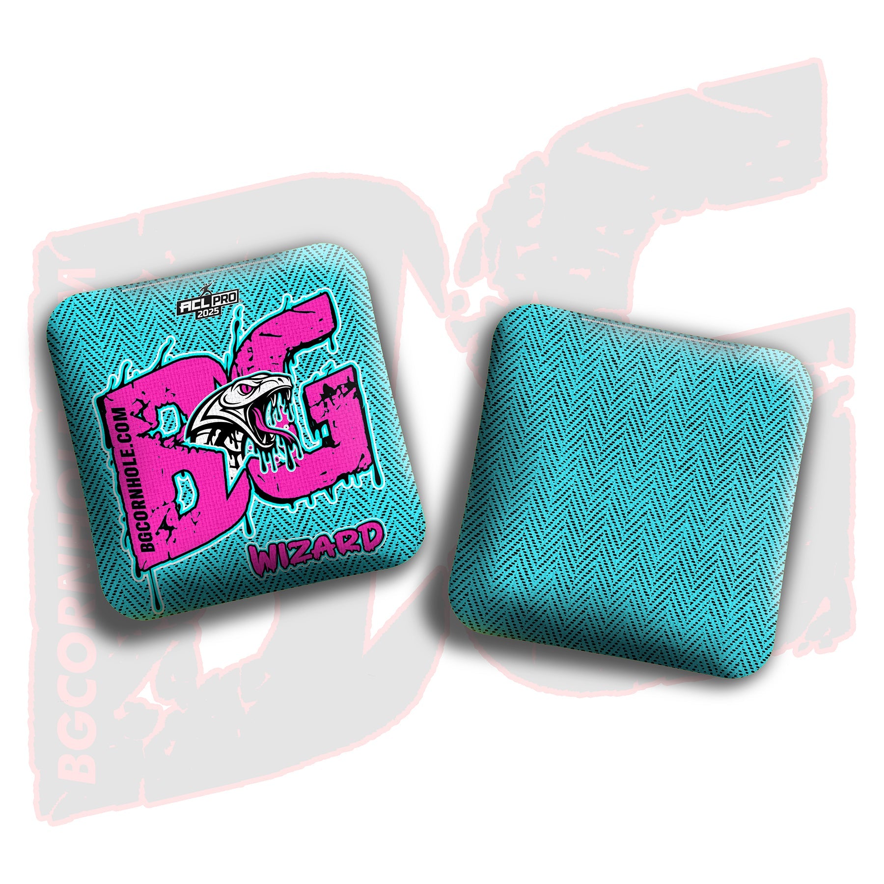 BG Cornhole 2026 Multiple Bag Models "Snake Venom" - ACL Pro Stamped Cornhole Bags - SET OF 4 BAGS