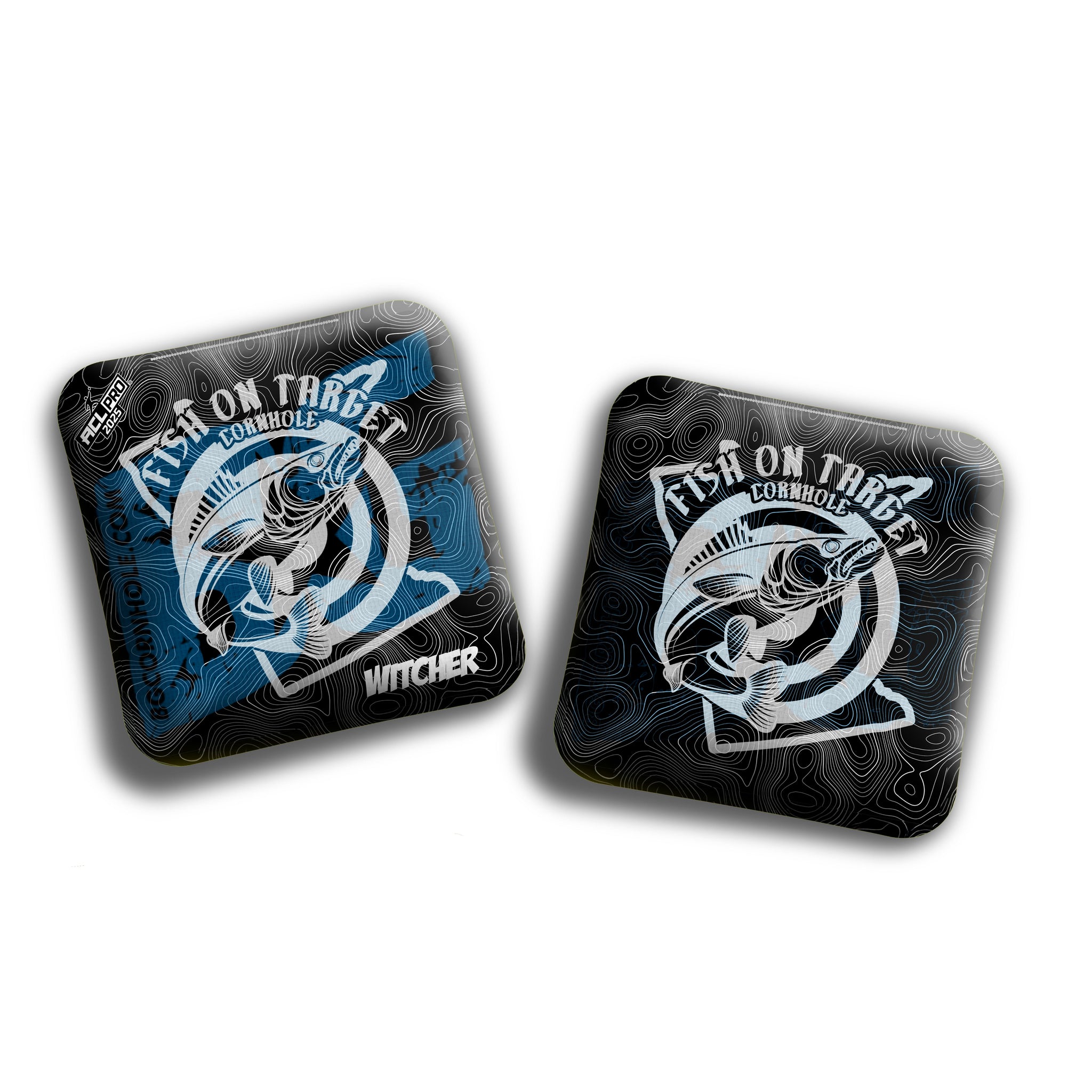 BG Cornhole 2026 Multiple Bag Models "Fish On Target” Collab - ACL Pro Stamped Cornhole Bags - SET OF 4 BAGS