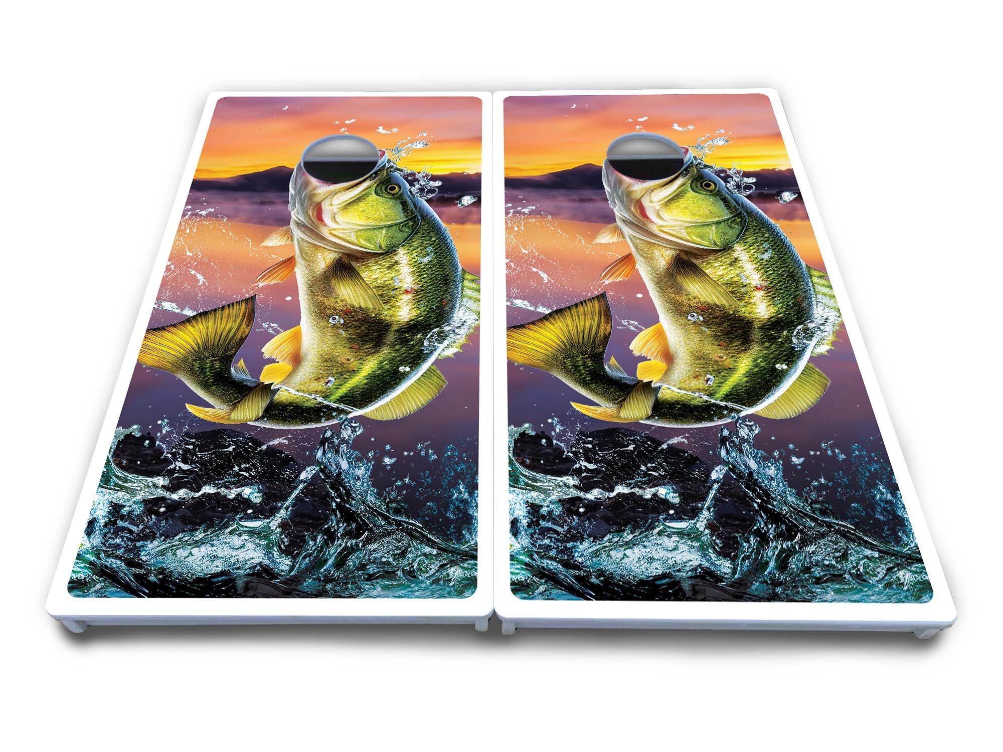 Basshole Fish Cornhole Boards - All Weather Series