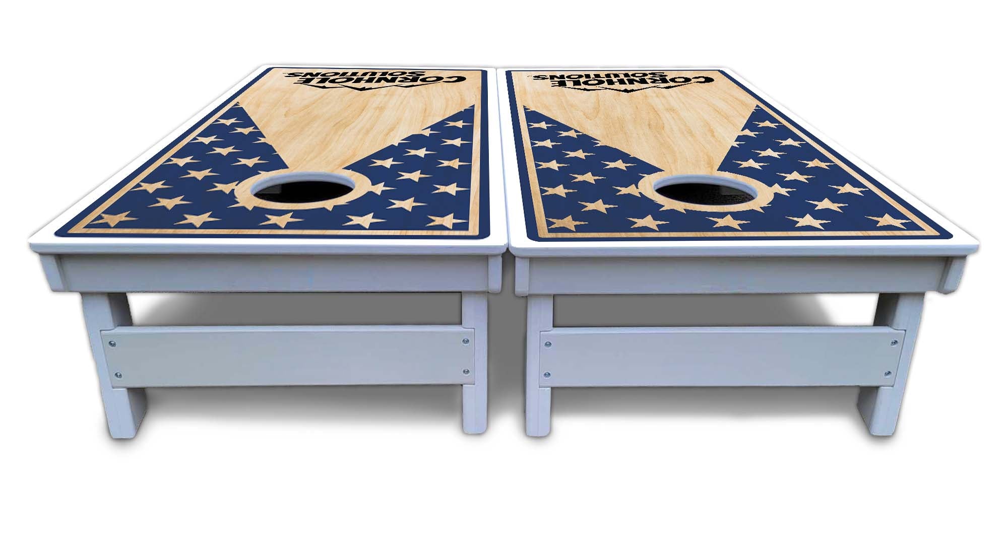 Stars & Stripes CS Logo Cornhole Boards - All Weather Series