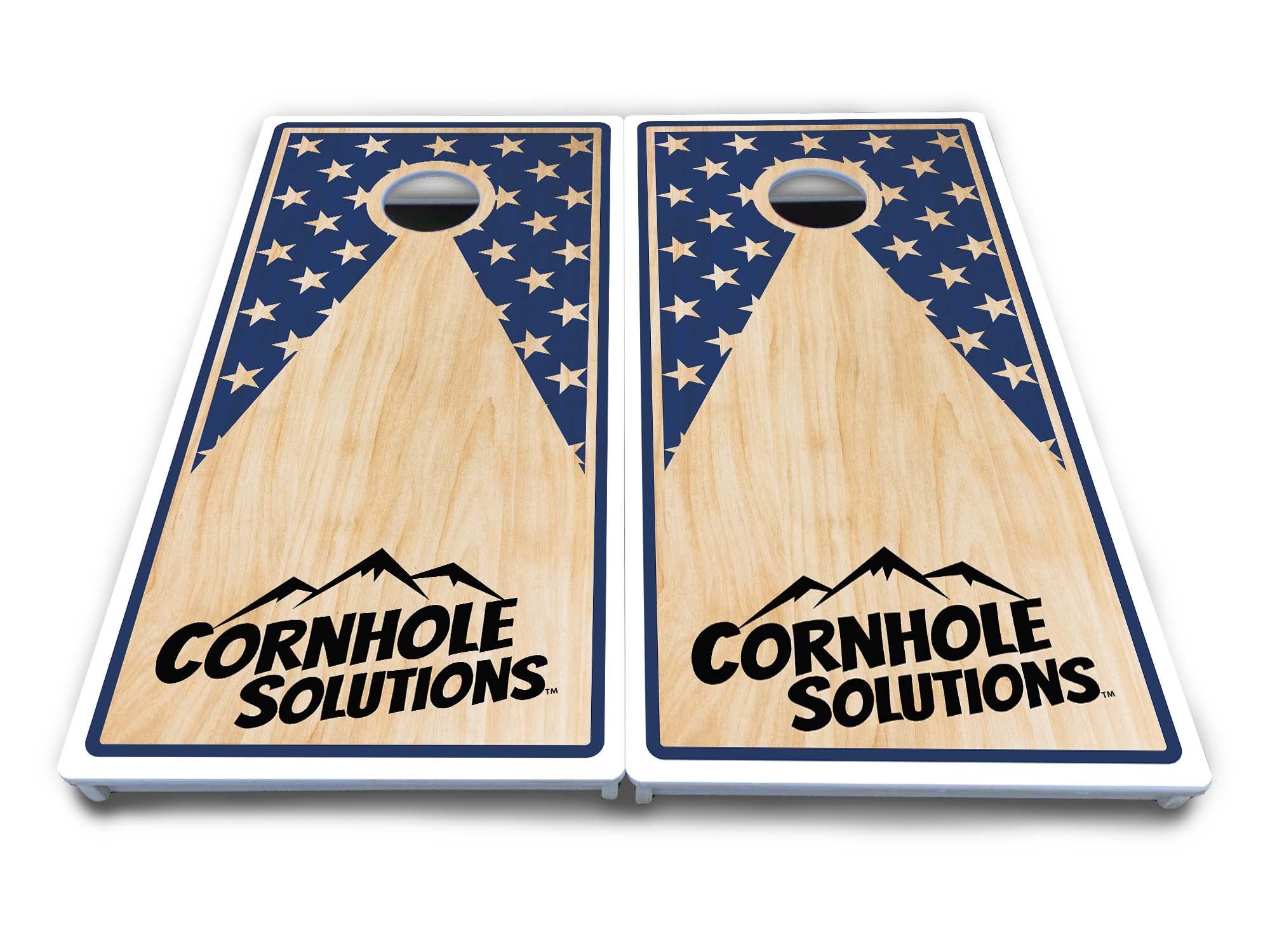 Stars & Stripes CS Logo Cornhole Boards - All Weather Series