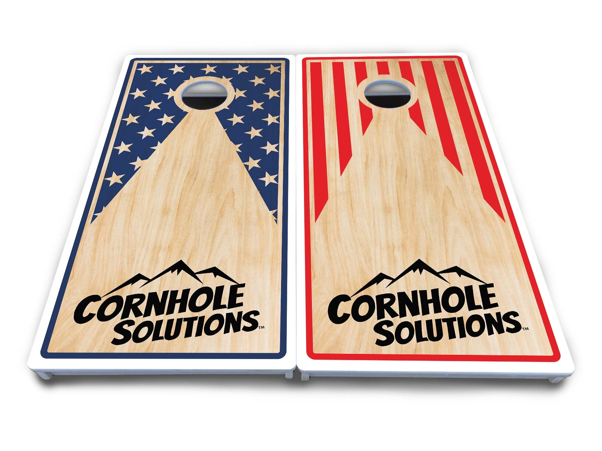 Stars & Stripes CS Logo Cornhole Boards - All Weather Series