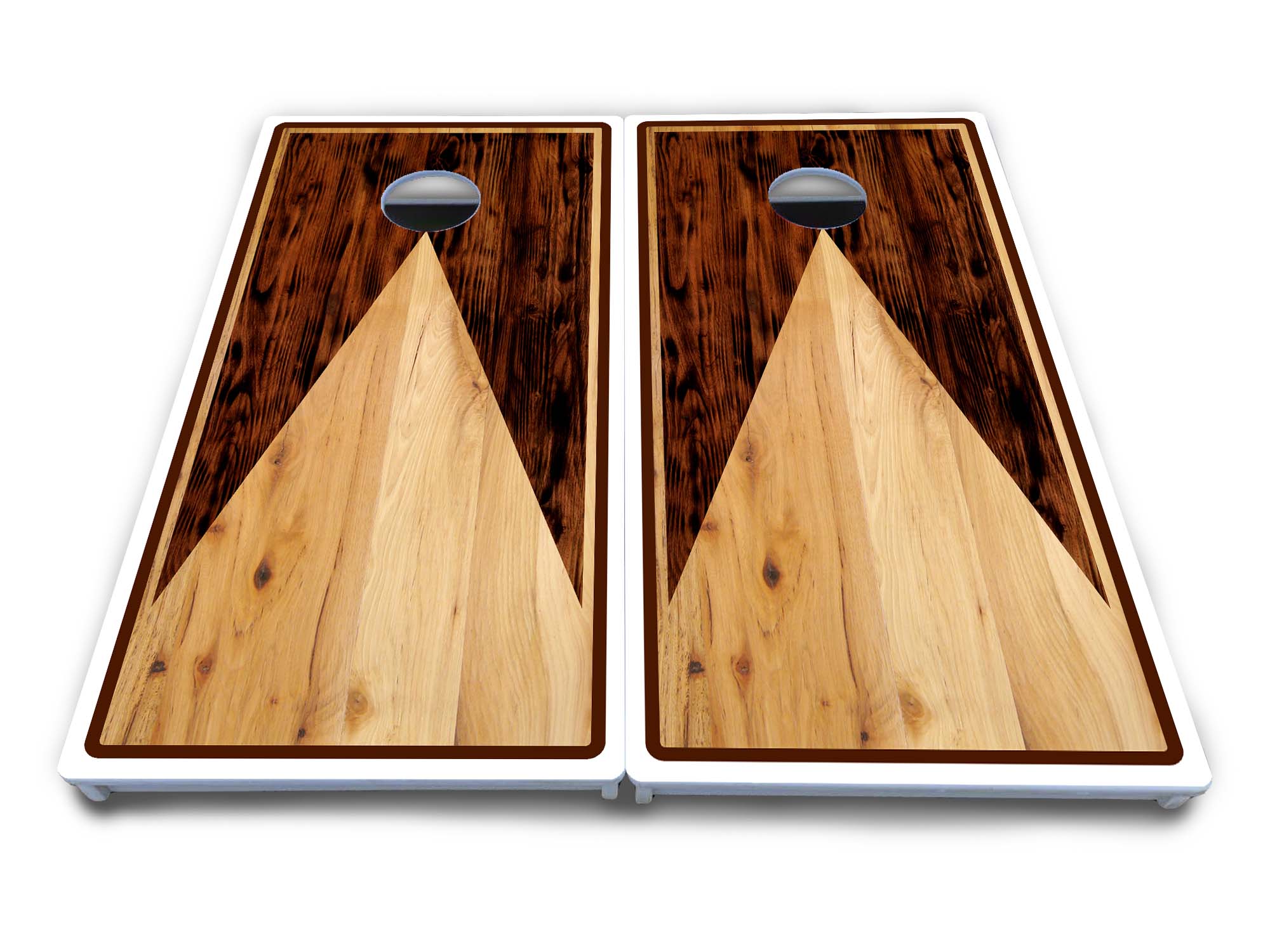 Wooden Triangle Cornhole Boards - All Weather Series