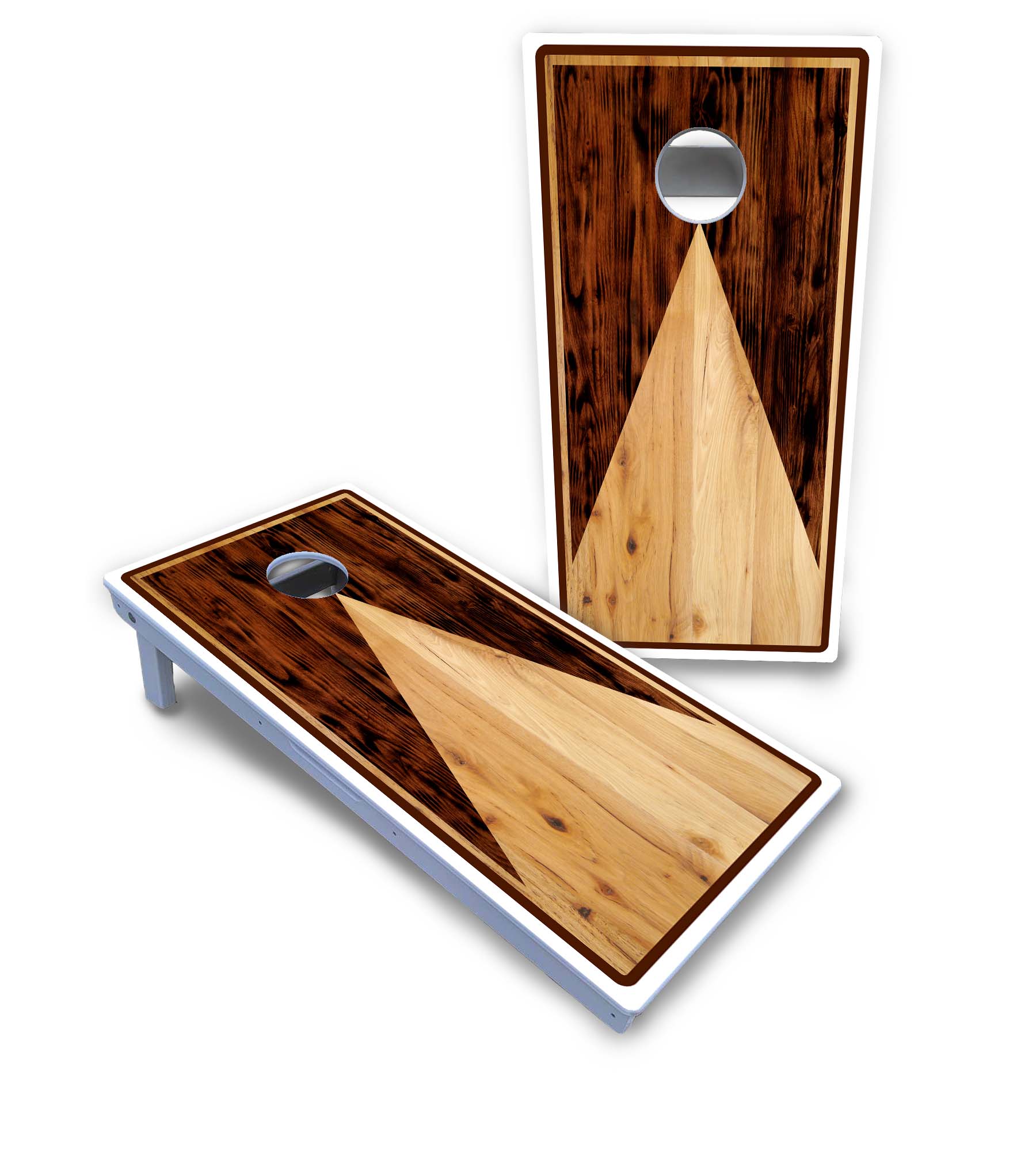 Wooden Triangle Cornhole Boards - All Weather Series