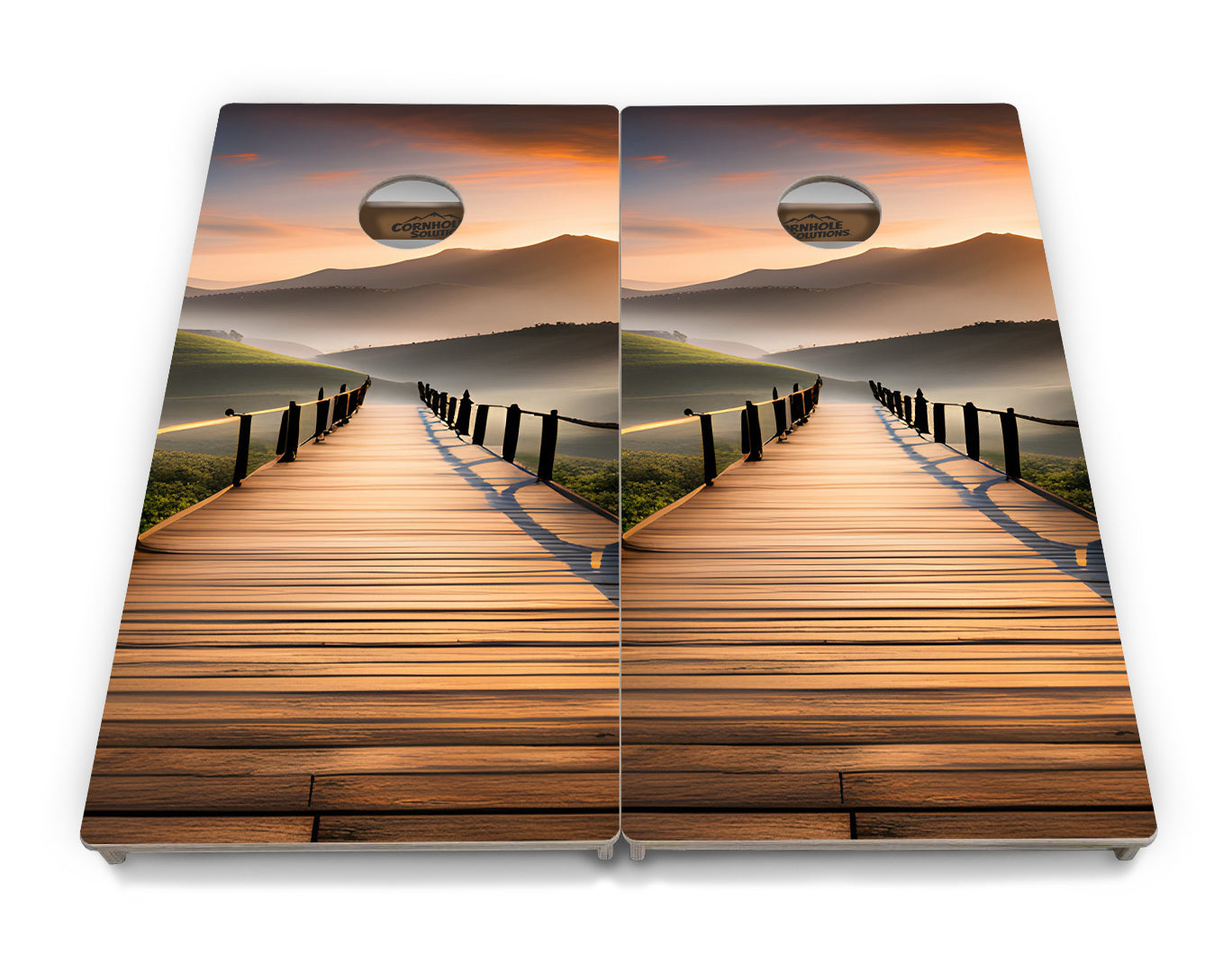 Wooden Bridge Cornhole Boards - Professional Tournament Series