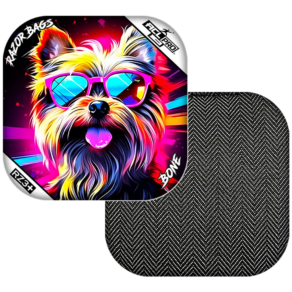 Bone | Yorkie | ACL PRO Razor Cornhole Bags