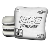 NICE THROW SHOP x LOGIC CORNHOLE - WHITE - ACL PRO 2026 BAGS - MULTIPLE BAG SERIES - Set of 4 bags