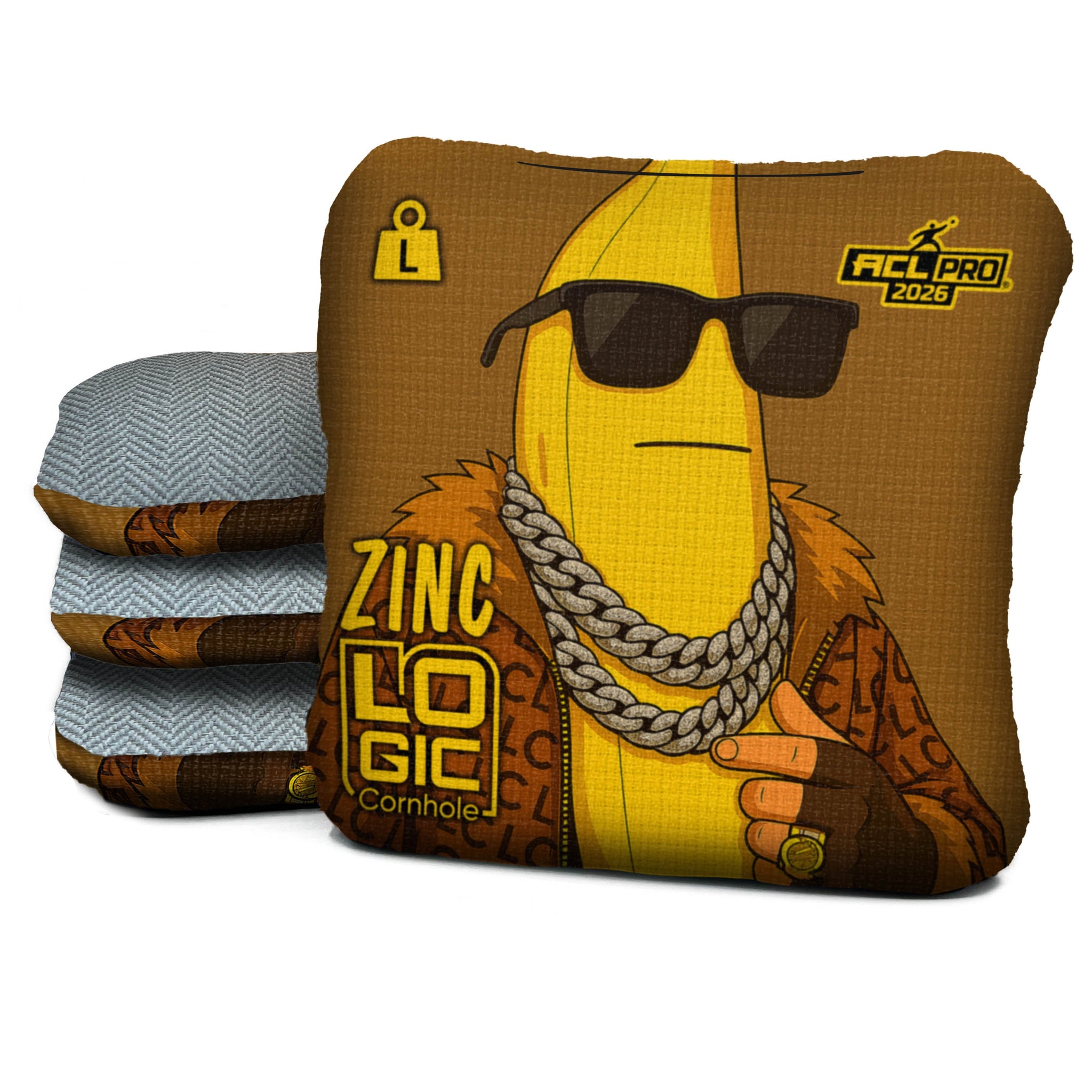 Logic Cornhole Banana Swag - ACL PRO 2026 BAGS - MULTIPLE BAG SERIES - Set of 4 bags
