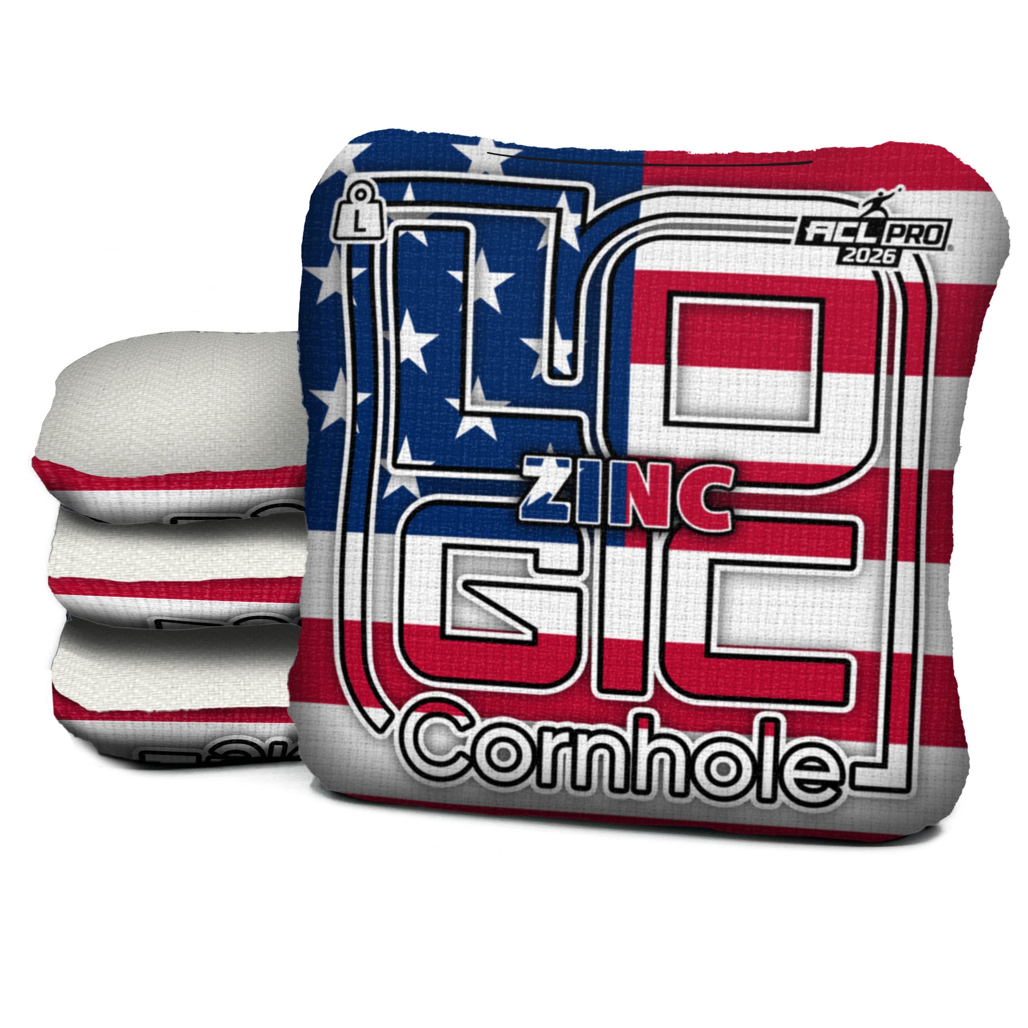 Logic Cornhole - USA FLAG - ACL PRO 2026 Bags - Pick your carpet color